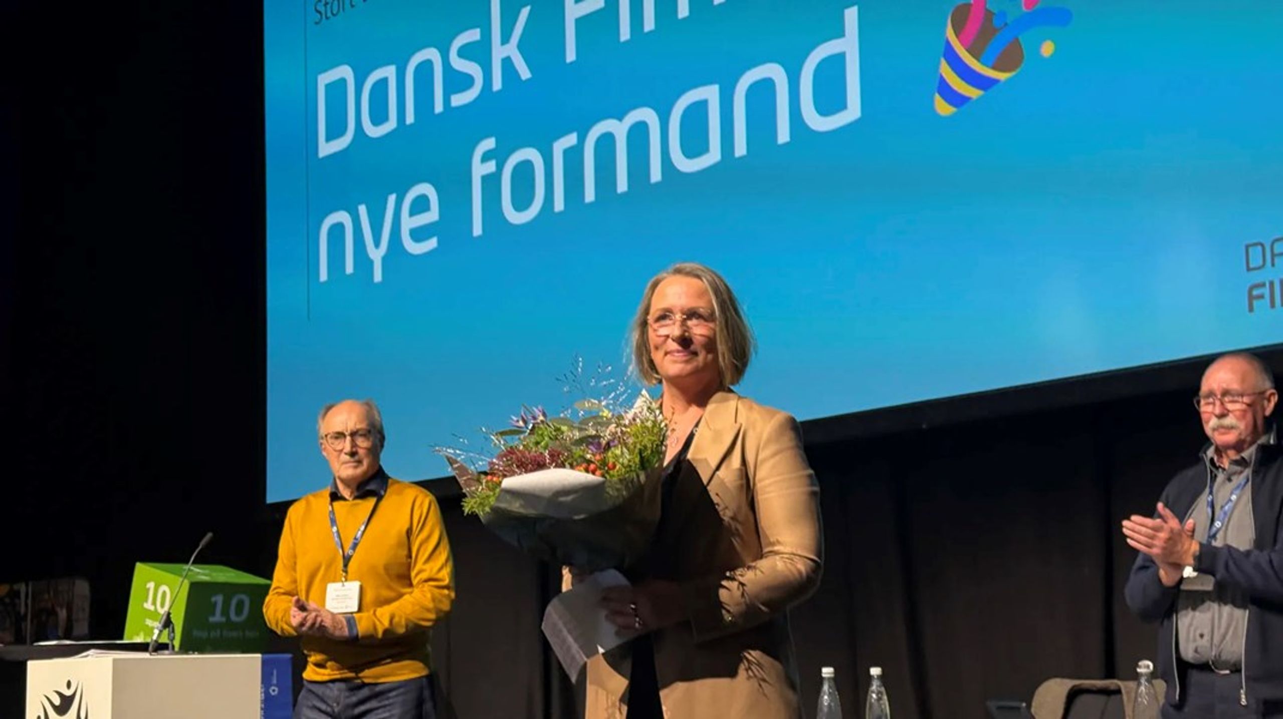 Pernille Aude er firmaidrættens første kvindelige formand.