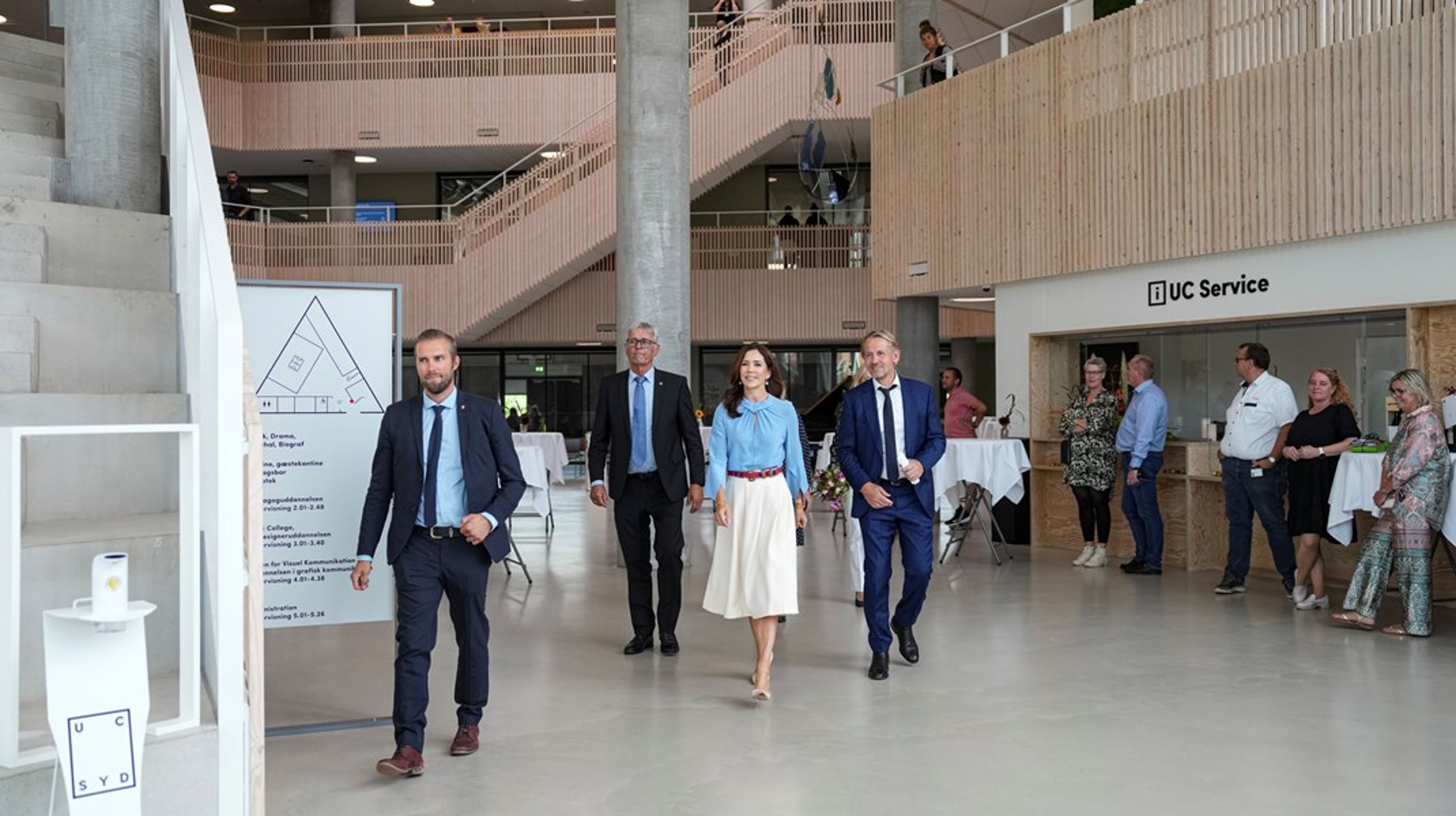 Dronning Mary indvier UC Syd Campus Kolding i 2022.