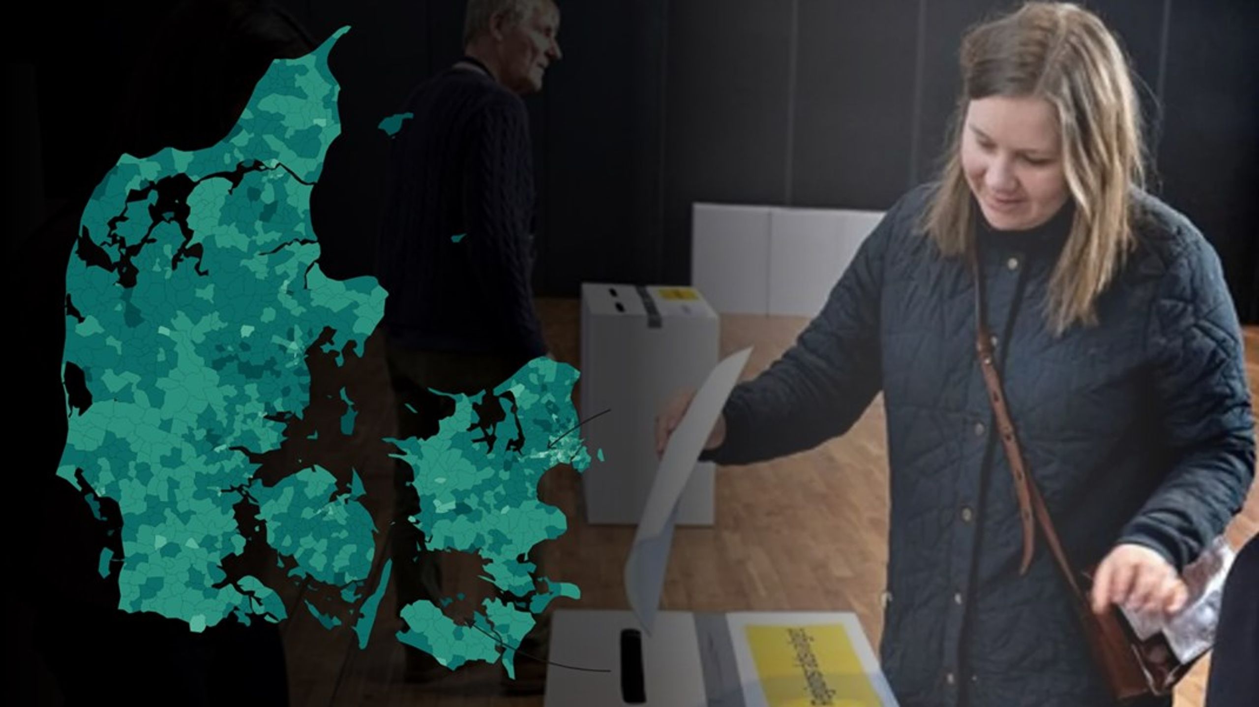 Der bliver stemt på stemmestedet i Aalborg Hallen. Her var der i øvrigt 61,9 procent af de stemmeberettigede ved kommunalvalget, der mødte op for at sætte deres kryds.