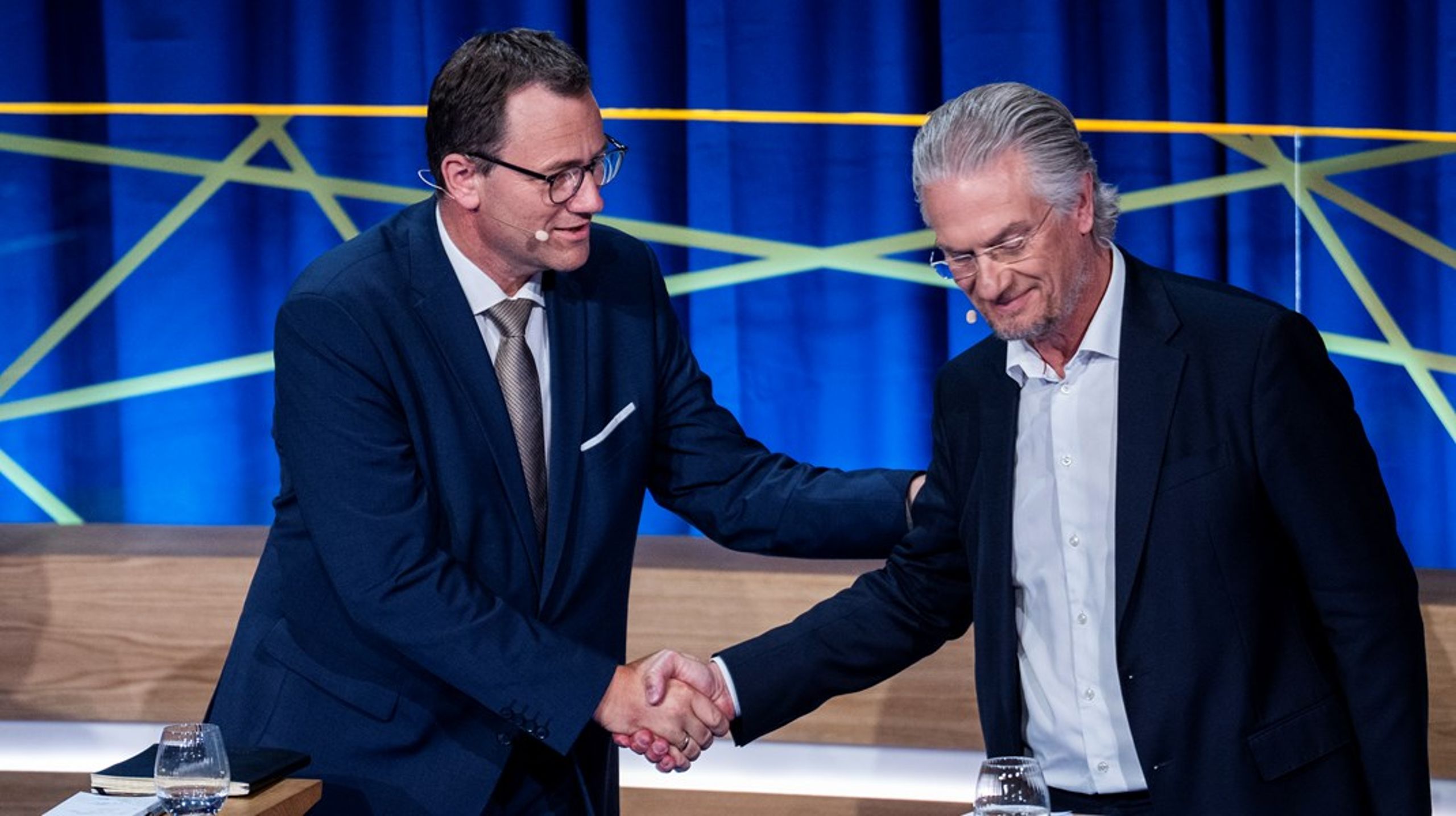 Konservatives Niels Flemming Hansen og Liberal Alliances Henrik Dahl er tilfredse med tirsdagens resultatet i Europa-Parlamentet. Arkivofoto.