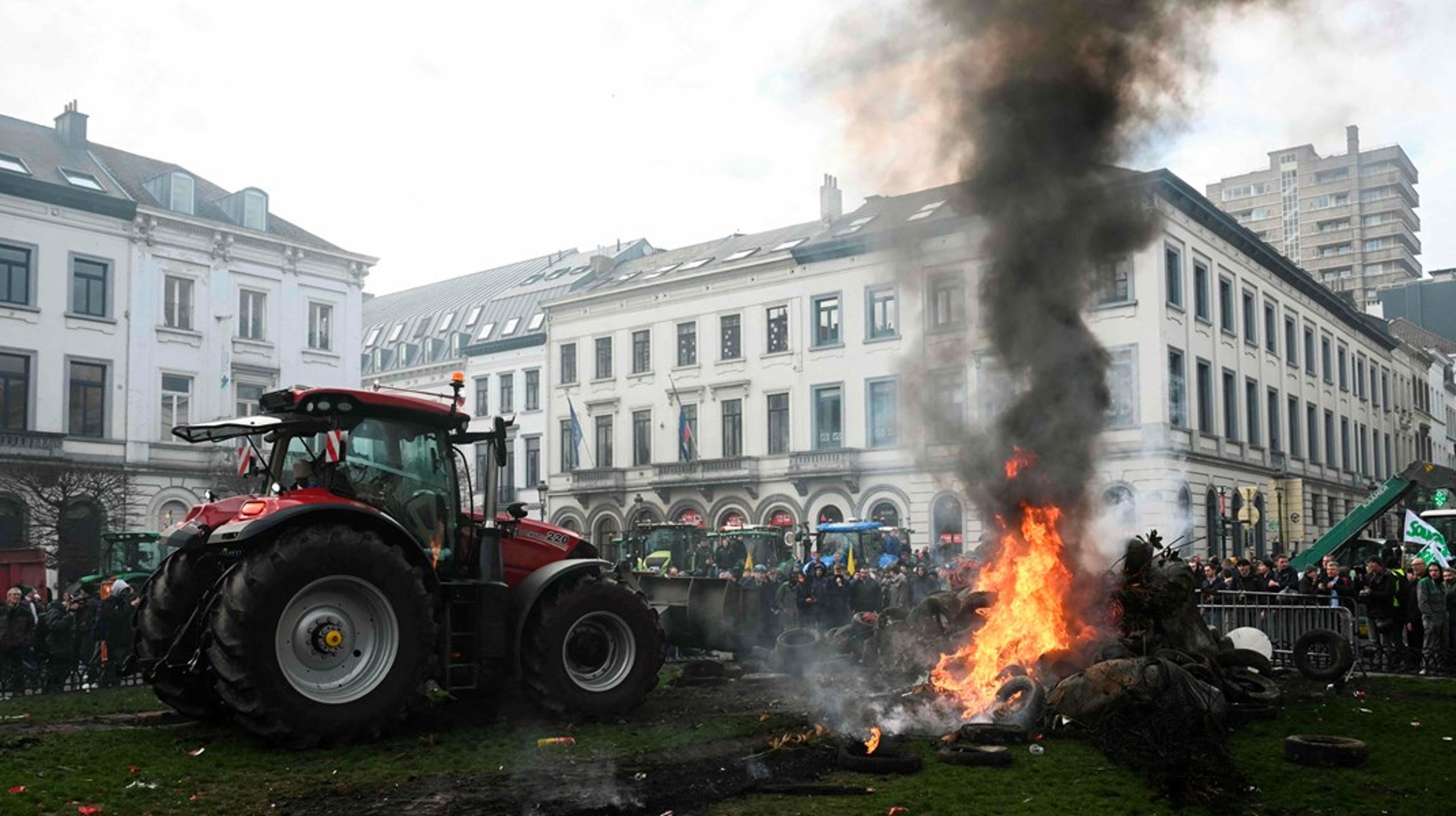 Selvom størstedelen af de cirka 10.000 landmænd i Bruxelles torsdag kunne opføre sig ordentligt, valgte enkelte at ty til mere voldsomme metoder for at få ørenlyd.