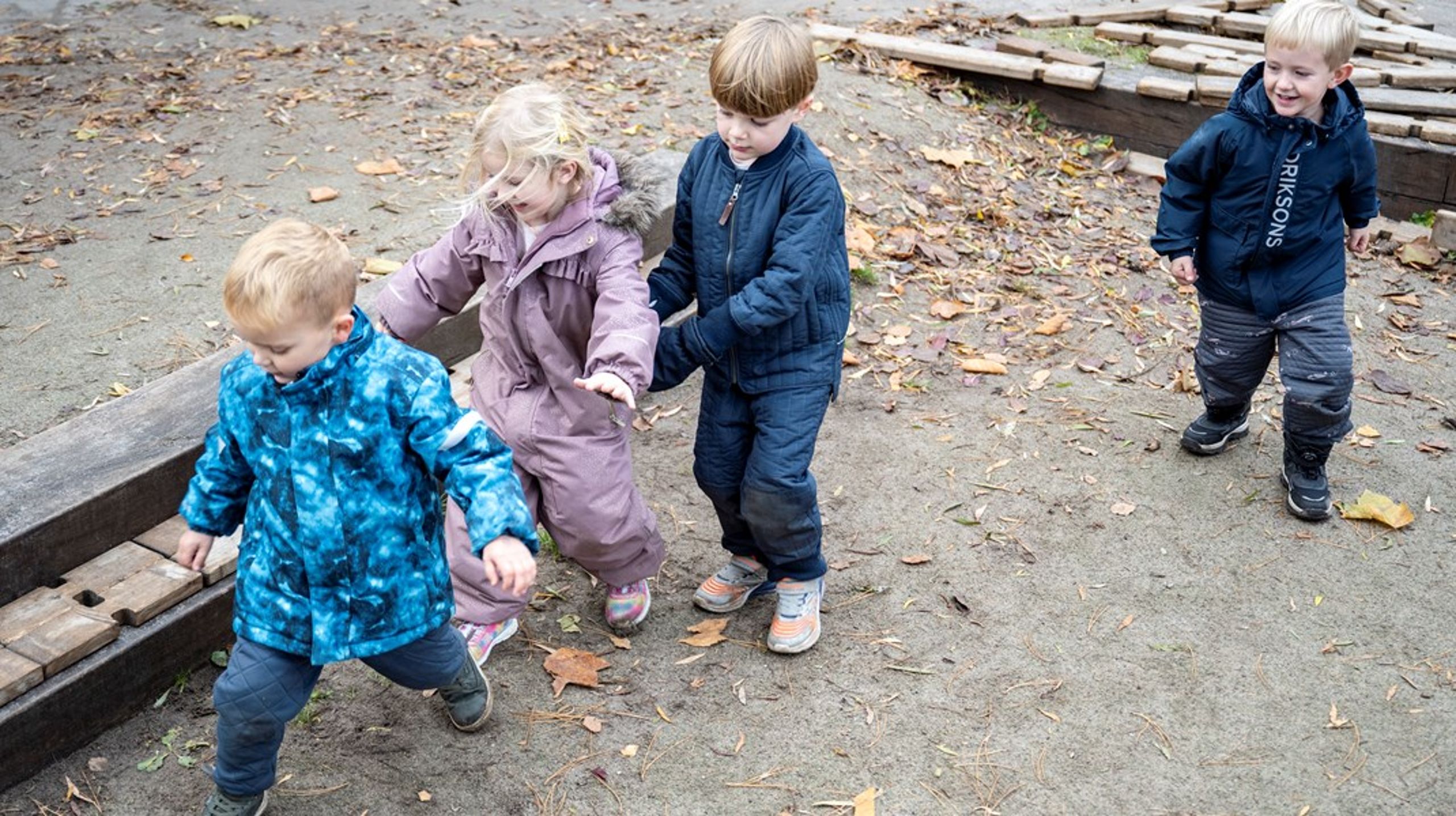 Væksten i fondsbevillinger til daginstitutionsområdet rammer ned i en aktuel faglig debat. (Arkivfoto fra Børnehaven Mælkebøtten i Køge)