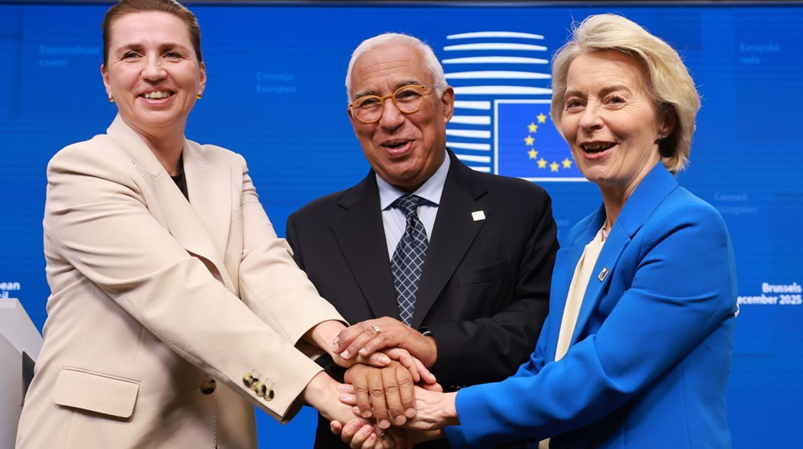 Statsminister Mette Frederiksen (S) takkede af på vegne af det danske EU-formandskab en sen nattetime i Bruxelles kort før jul. Nu går der 13 et halvt år, før det igen bliver Danmarks tur, hvis altså antallet af lande i Unionen forbliver det samme.