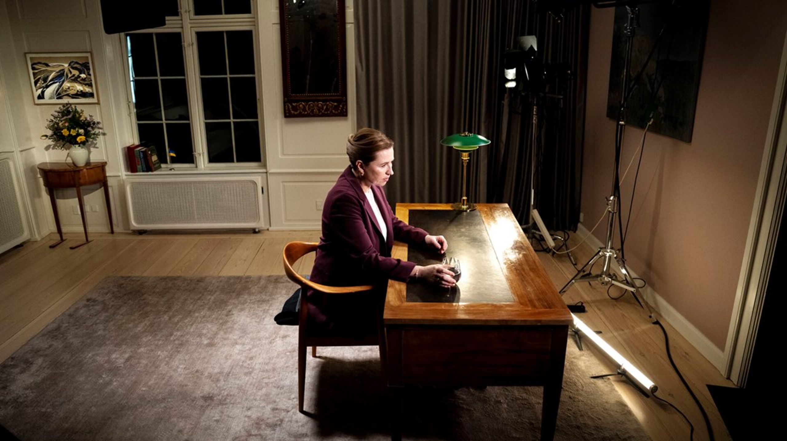 Statsminister Mette Frederiksen holdt sin syvende nytårstale. Talerne har været svingende i kvalitet, men denne var helt klart blandt de bedste. Foto:&nbsp;Mads Claus Rasmussen/Ritzau Scanpix<div></div>