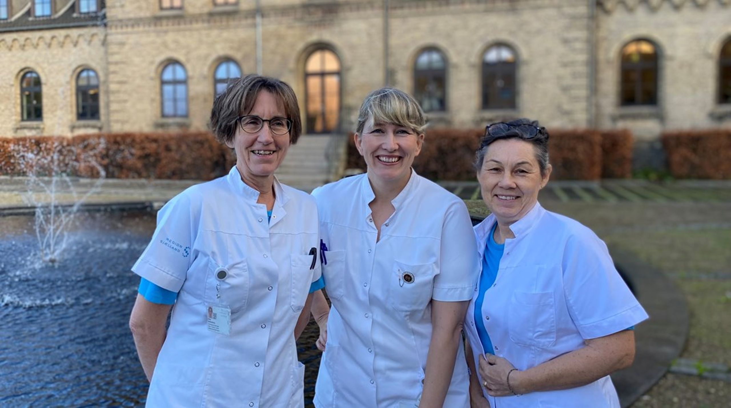 Fra vestre: Gitte Bunkenborg, Malene Beck og Elizabeth Rosted.