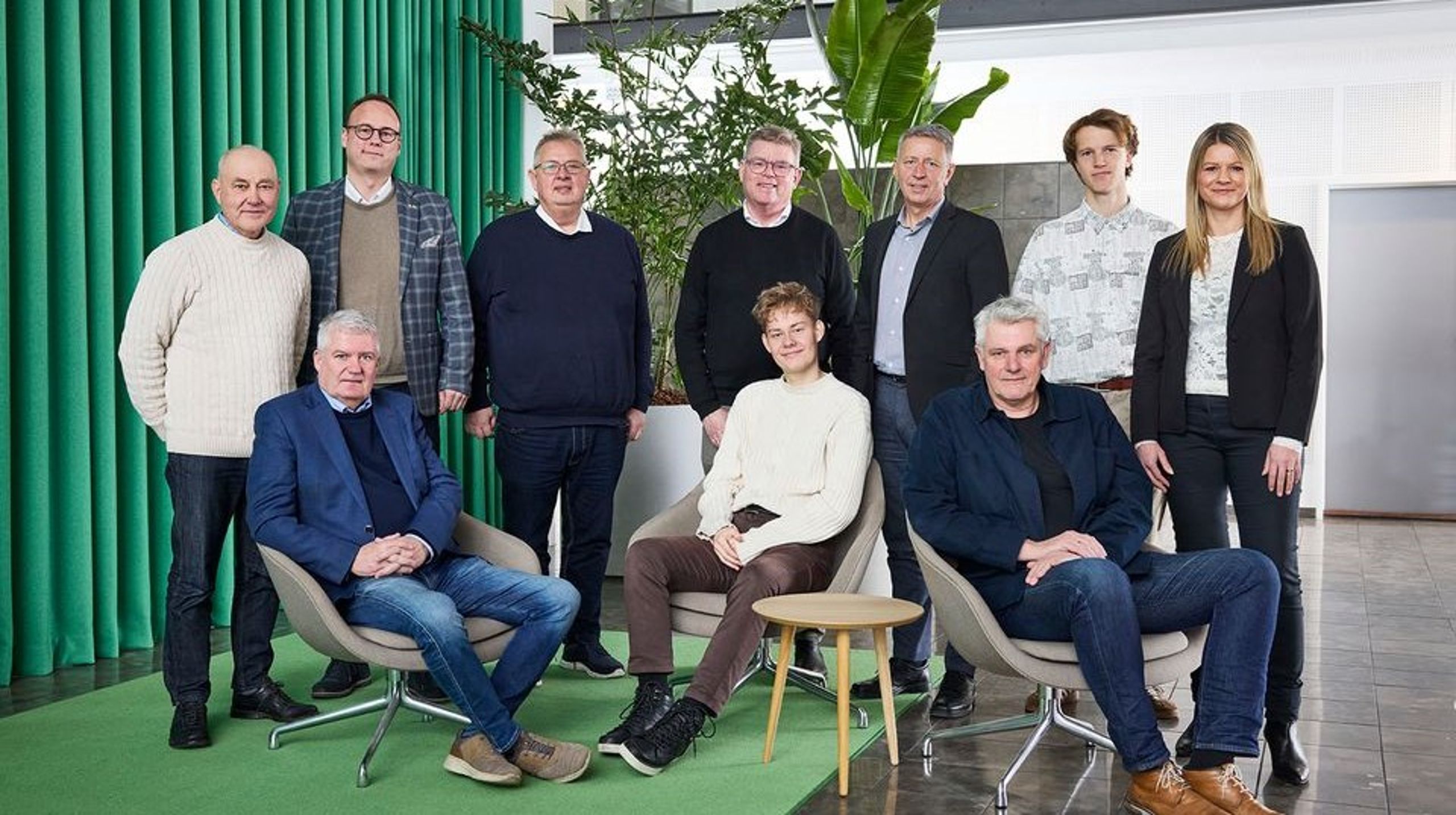 Midttrafiks nye bestyrelse med direktør Lars Berg.