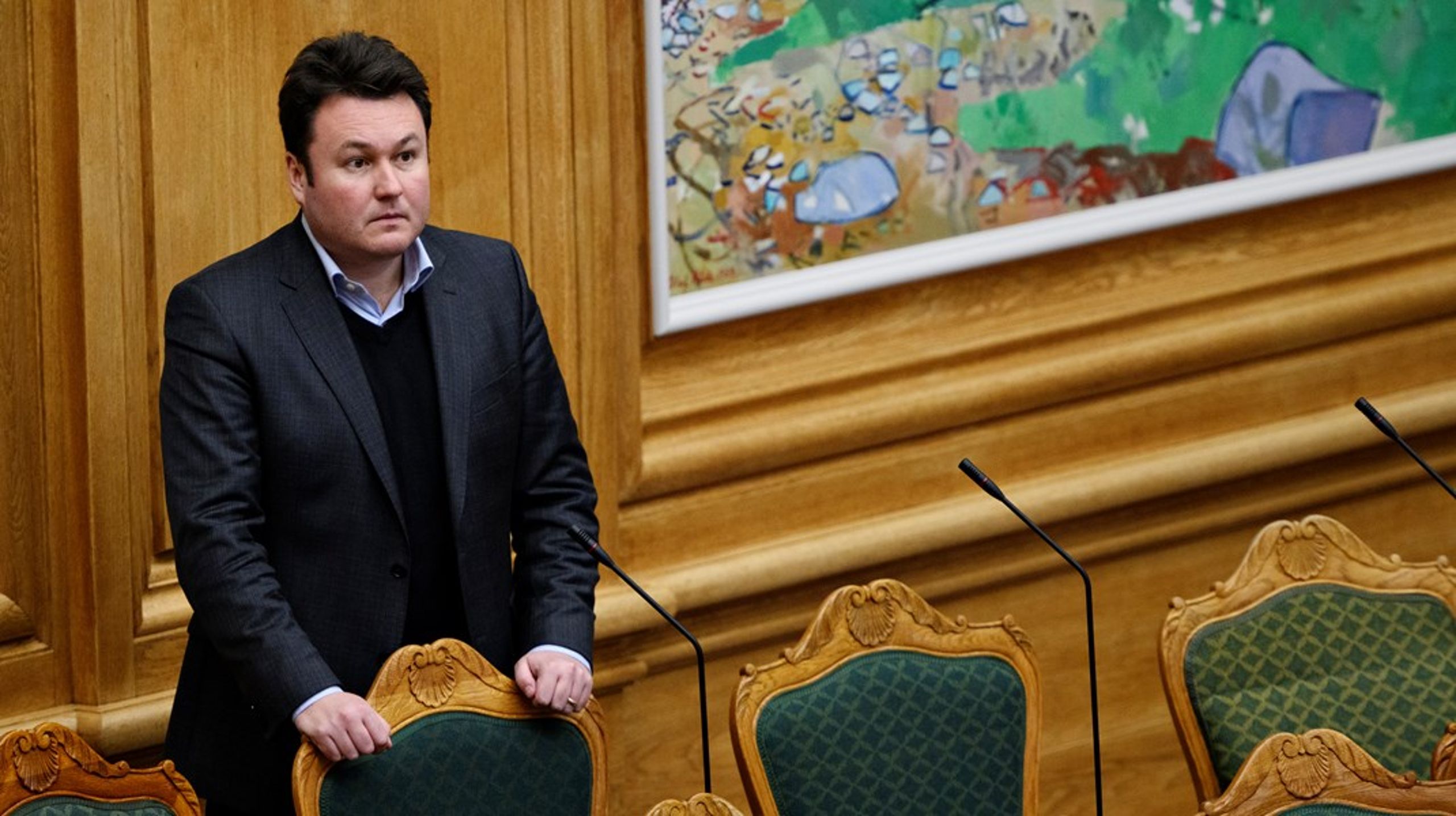 Anders Kronborg, der har siddet i Folketinget for Socialdemokratiet siden 2019, mener ikke, at han har stjerner nok på skulderen til at diktere partiets røde linjer: "Det er over min lønramme at gå ind i de forhandlinger," siger han. Arkivfoto.&nbsp;