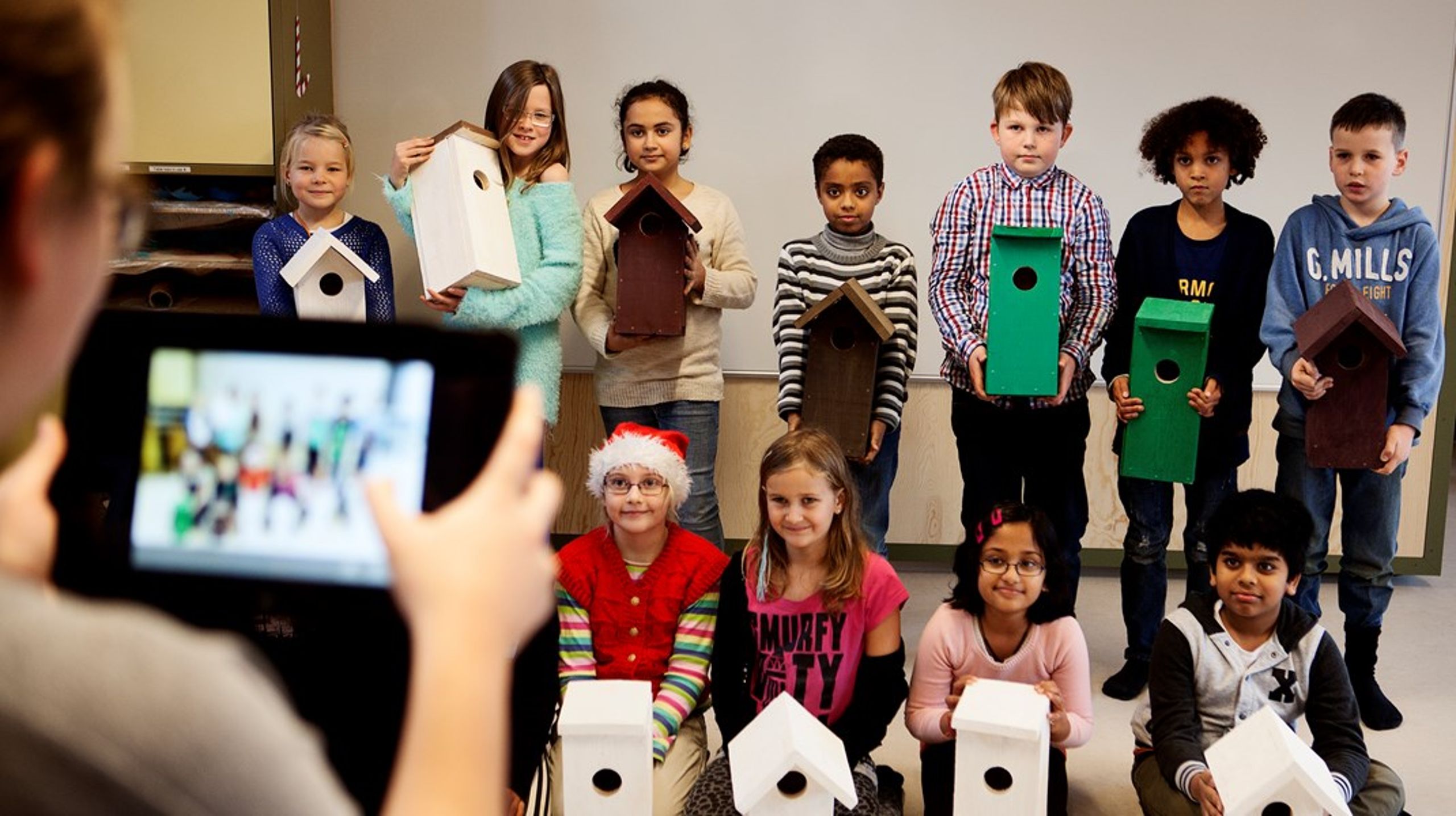 Elever på Billund International School, som blev stiftet af Lego Fonden i 2013.&nbsp;