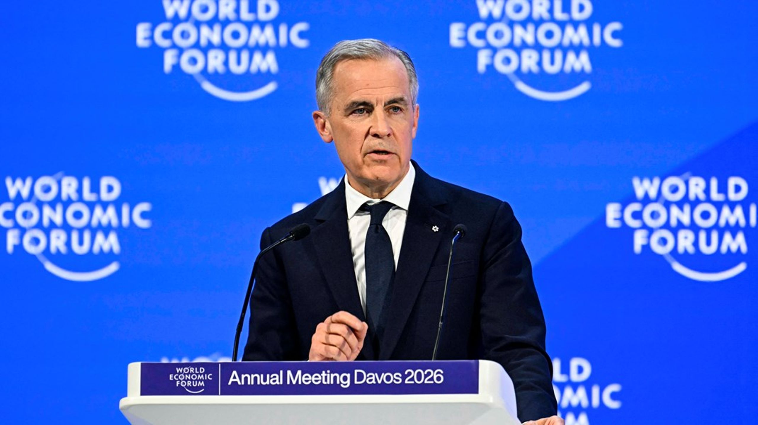 Efter sin tale i Davos, står det uklart,&nbsp;hvordan&nbsp;Mark Carney egentlig forholder sig til den gamle verdensorden, skriver debatredaktør Jeppe Højberg Sørensen.&nbsp;