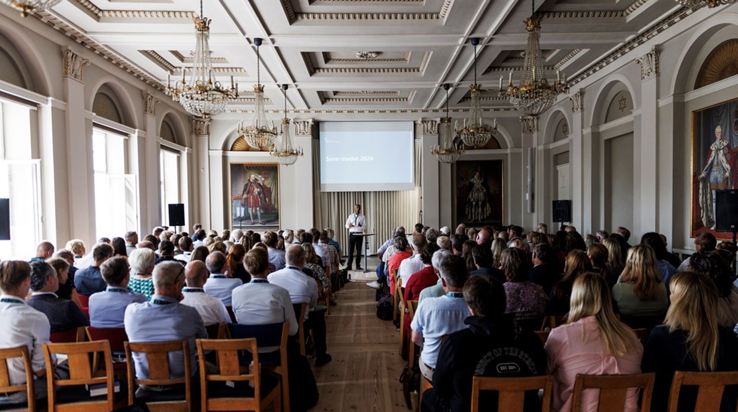 Mattias Tesfaye (S)&nbsp;taler på et tidligere Sorø-møde.&nbsp;