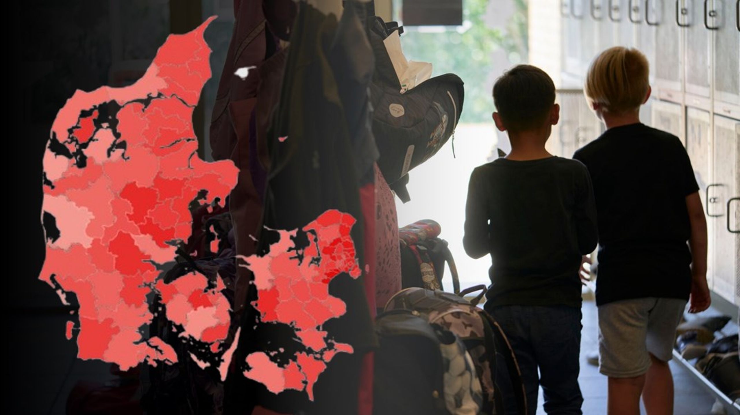 Skolelukninger og sammenlægninger i kølvandet på kommunalreformen i 2007 har medført høje klassekvotienter nogle steder i landet.