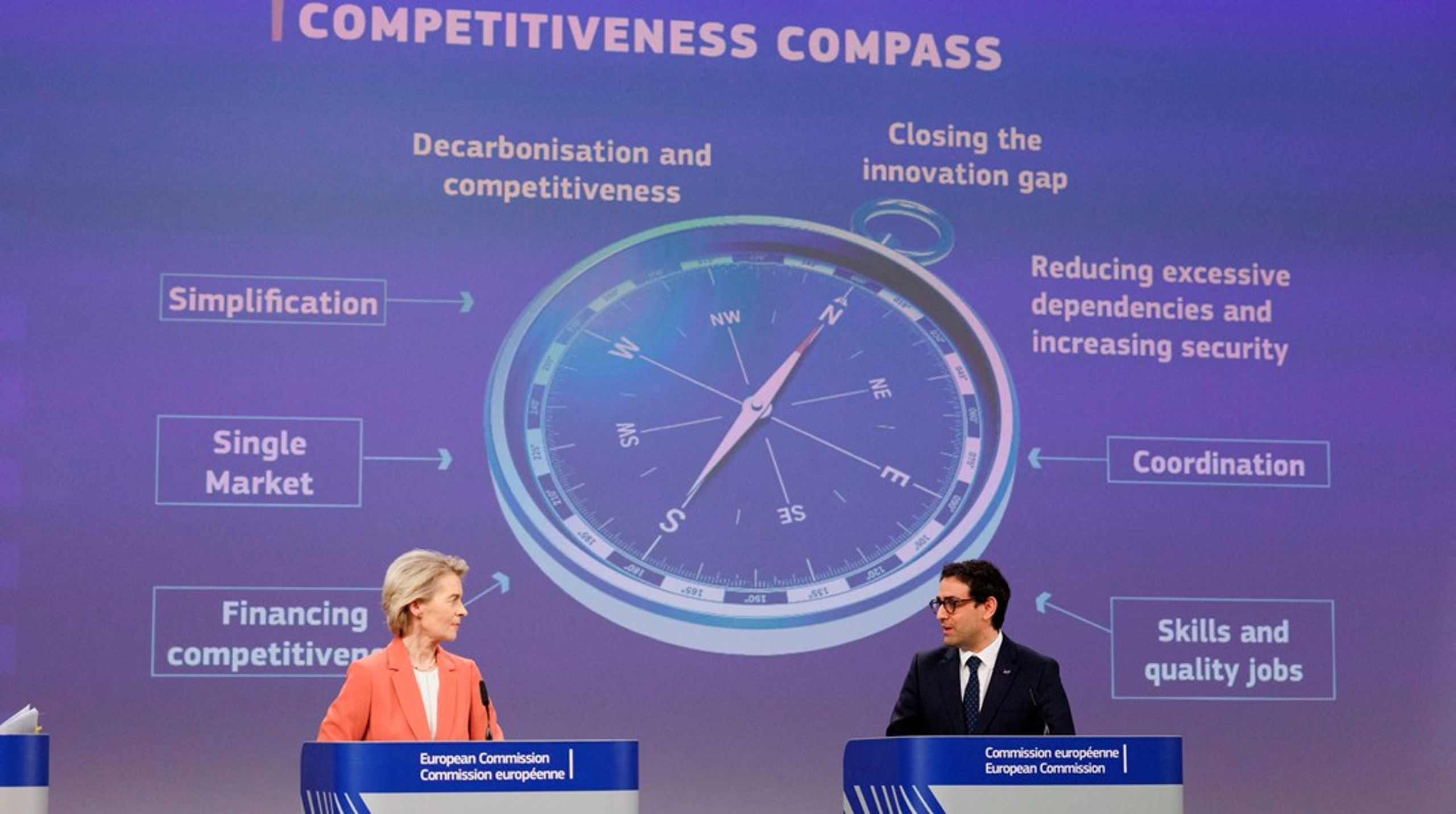 Det er mere end et år siden, at kommissionsformand Ursula von der Leyen og næstformand Stéphane Séjourné fremlagde konkurrenceevnekompasset, hvori <i>Industrial Accelerator Act</i> indgik. Nu skal de store industripolitiske planer blive til virkelighed.