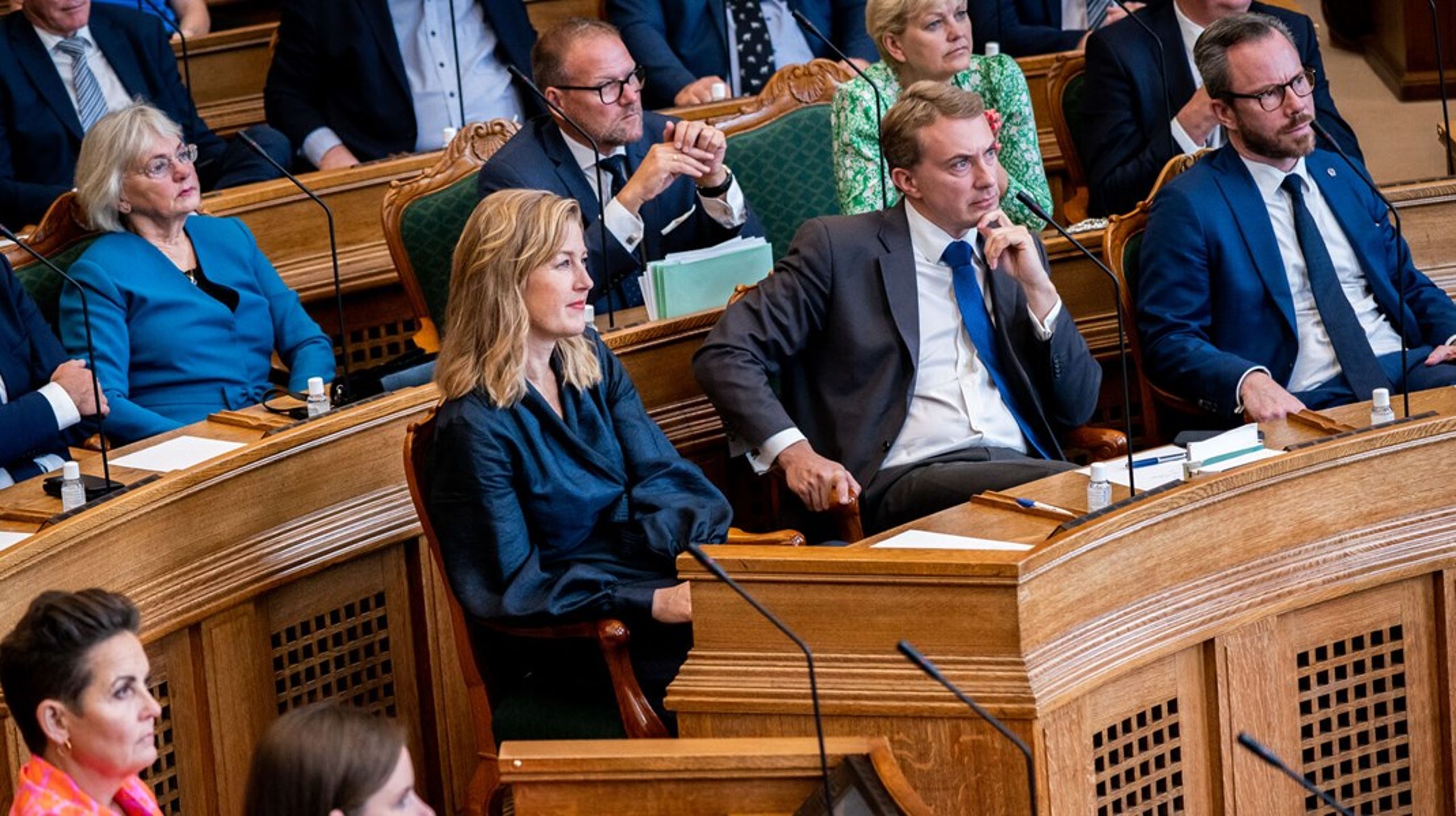 Pia Kjærsgaard, Sofie Carsten Nielsen og Jakob Ellemann-Jensen er nogle af dem, som blev valgt ved sidste folketingsvalg, men som enten har forladt Folketinget eller gør det ved det kommende valg. (Arkivfoto)