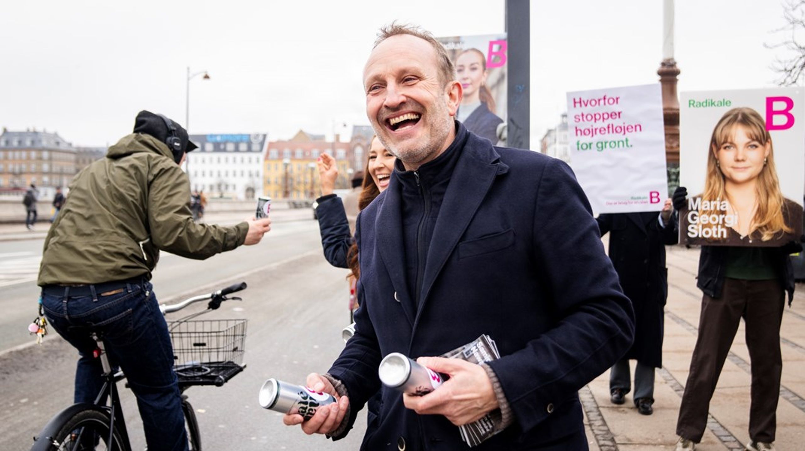 Radikale Venstre i valgkamp på Nørrebro i København. I bydelen er cirka hver anden beboer under 30 år, og partiet har også en særlig appel til yngre vælgere ifølge Altingets vælgermålinger.