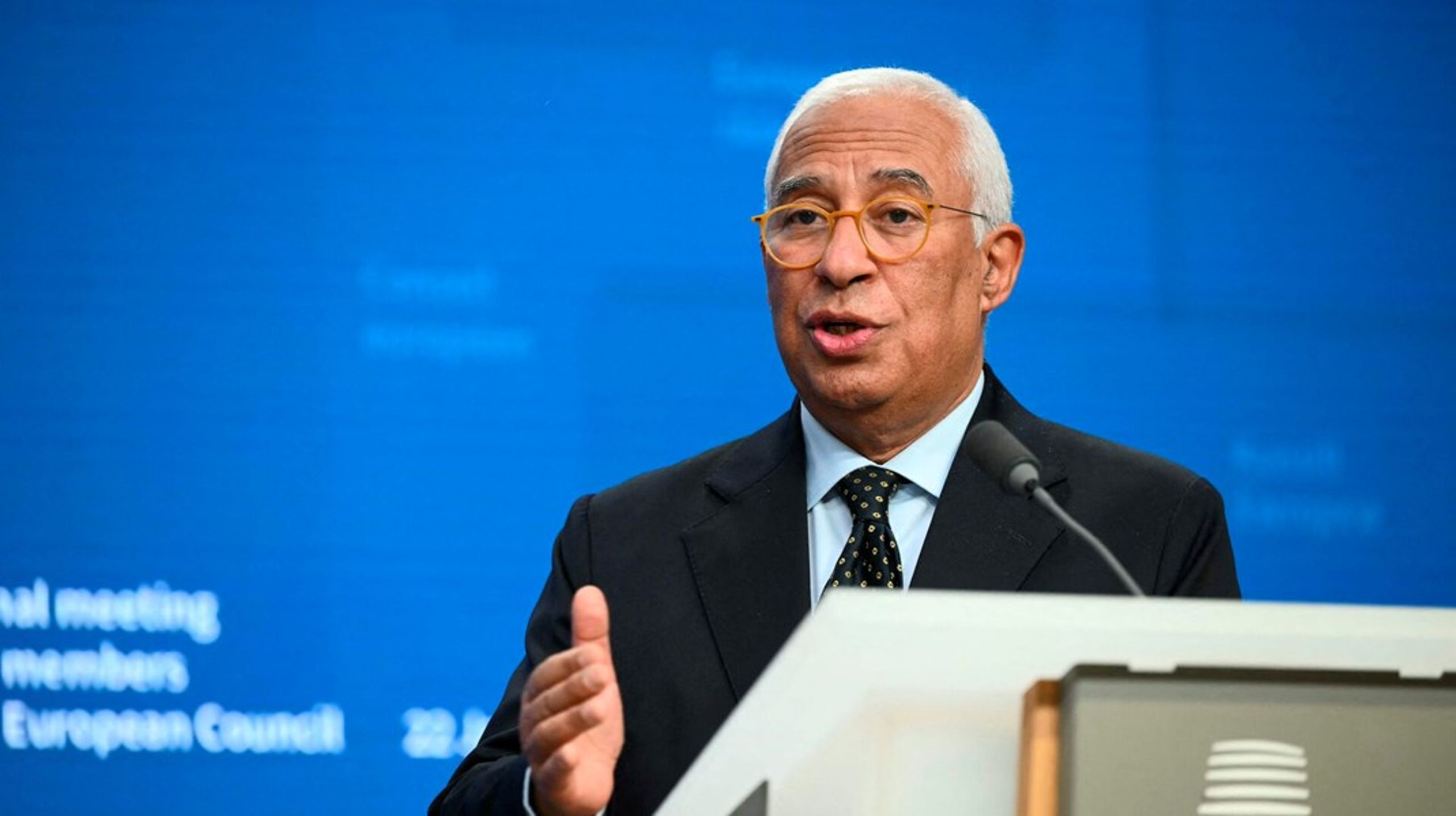 Formanden for Det Europæiske Råd,&nbsp;António Costa, talte 10. marts til EU-ambassadørerne.