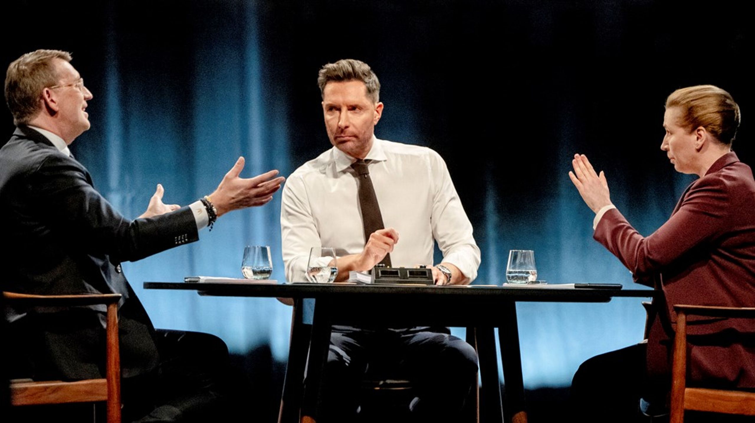 Stemningen blev usædvanlig dårlig mellem statsminister Mette Frederiksen (S) og vicestatsminister Troels Lund Poulsen (V) i løbet af valgkampen. Foto: Mads Claus Rasmussen/Ritzau Scanpix