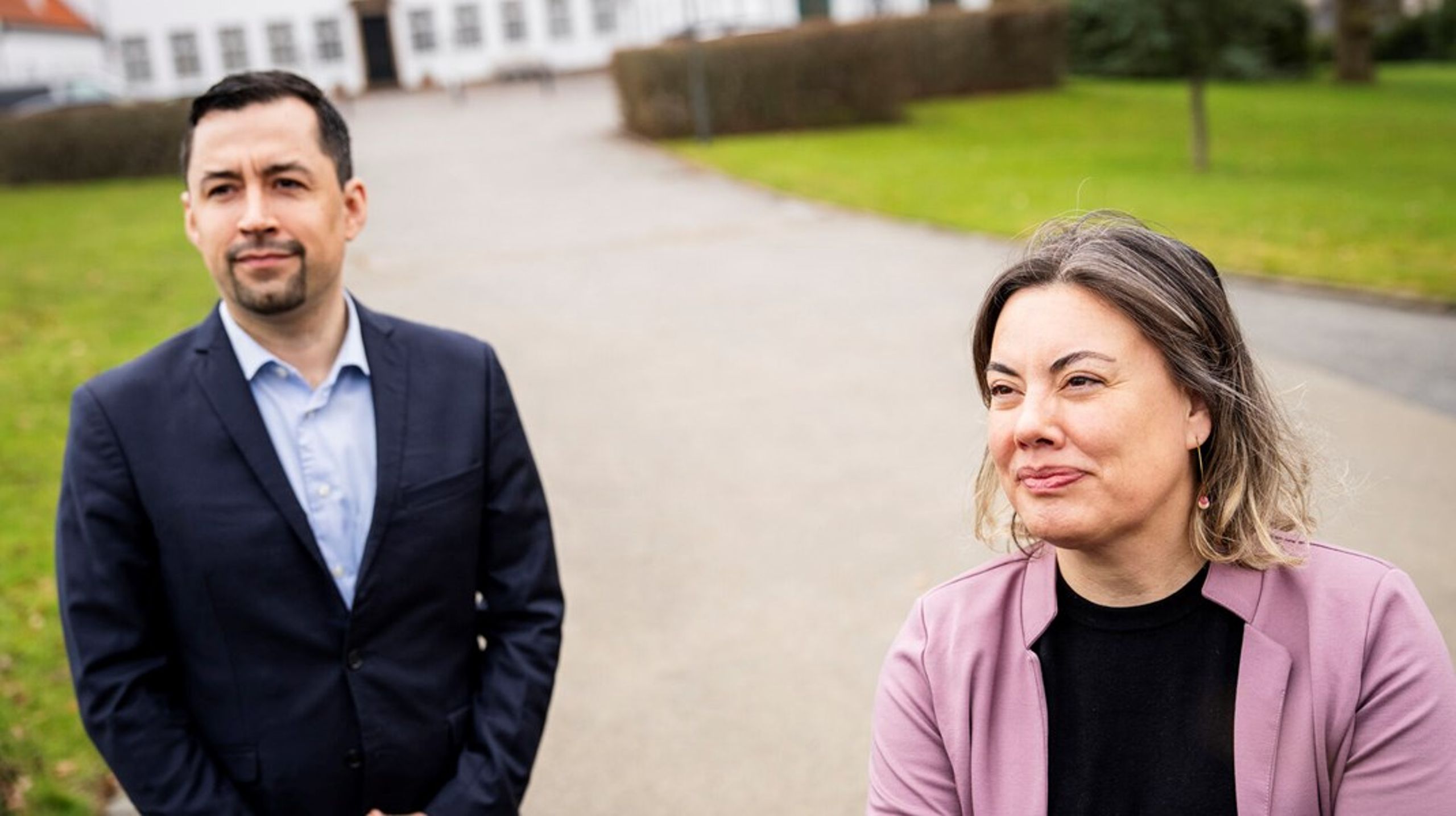 Her ses formand for IA, Múte B. Egede, og det nye folketingsmedlem fra partiet, Naaja H. Nathanielsen.&nbsp;