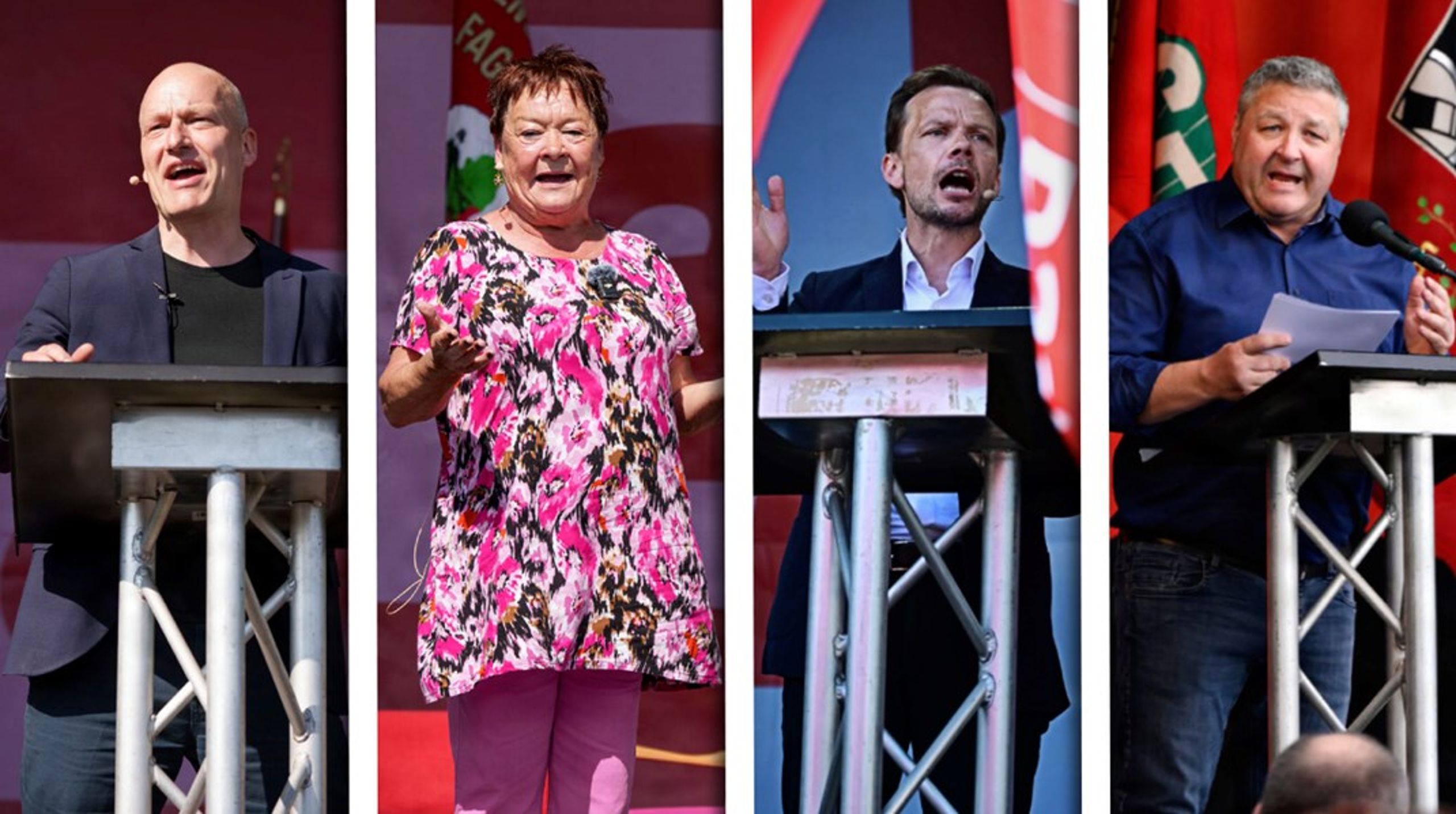 Pelle Dragsted, Mona Striib, Peter Hummegaard og Henning Overgaard er blandt talerne 1. maj.