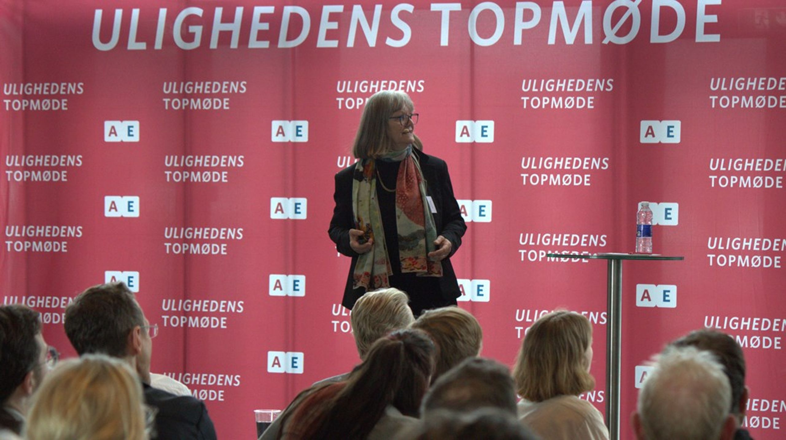 Økonomiprofessor Nina Smith gjorde status over unge uden uddannelse og job på et topmøde om ulighed onsdag.