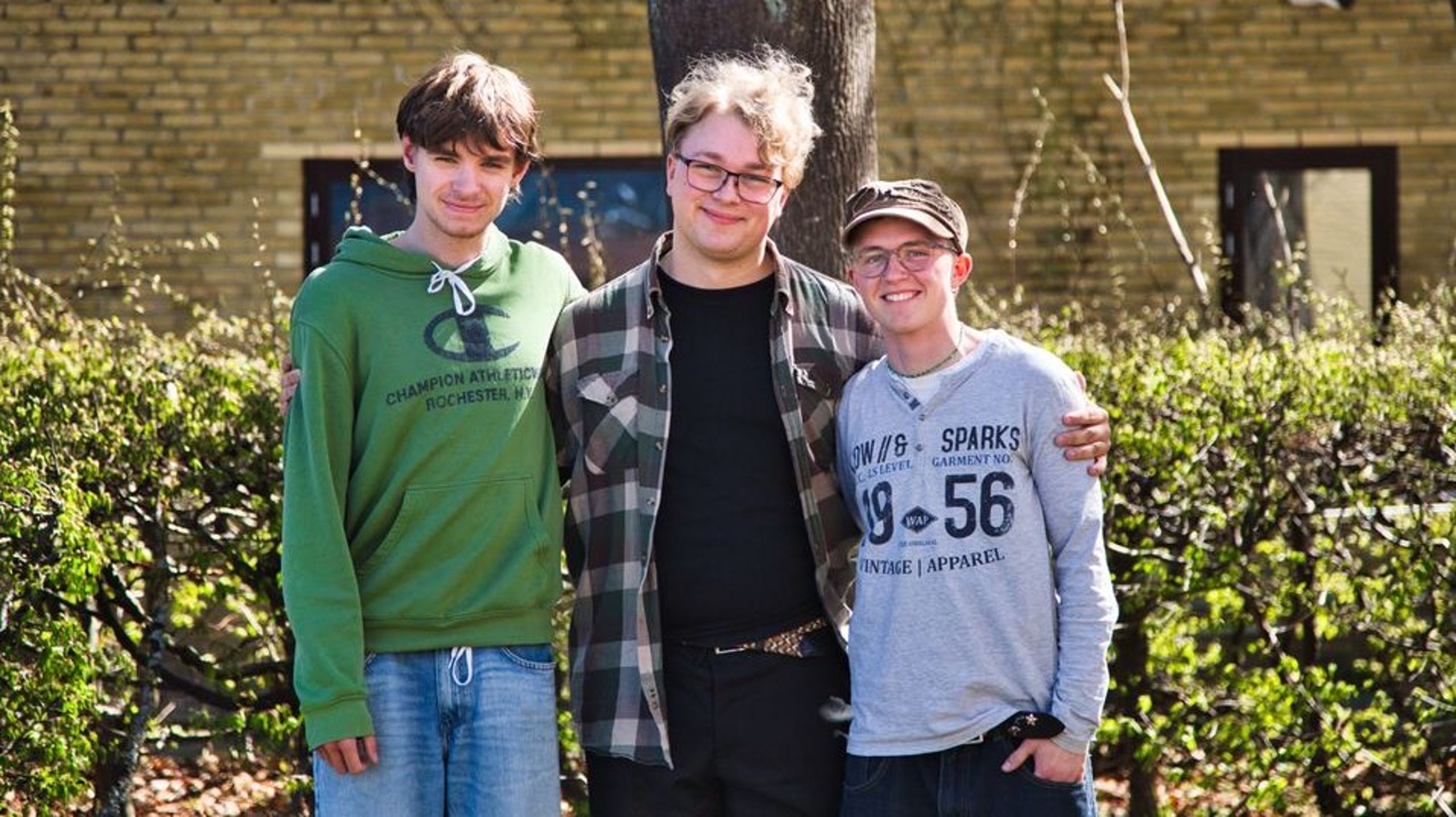 Fra venstre Asger Nyborg Nørholt, Oscar Tønsberg Hoffmann og Sigge Kikkenborg Rossel