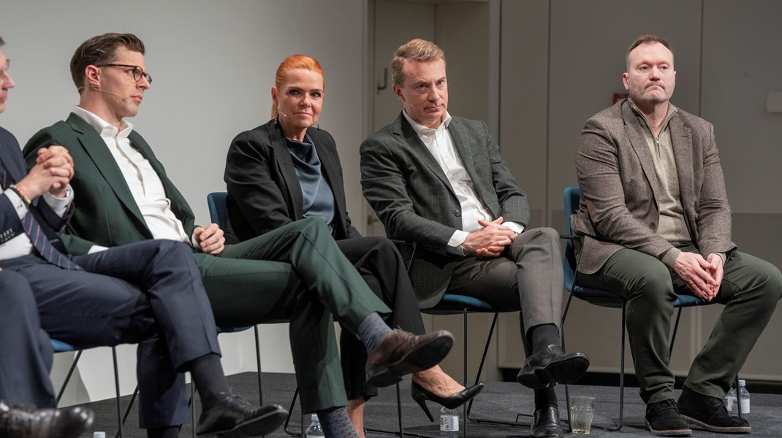 Partilederne mødtes til debat i publicistklubben dagen efter folketingsvalget 24. marts. Alex Vanopslagh (LA), Inger Støjberg (DD), Morten Messerschmidt (DF) og Lars Boje Mathiesen (BP) er alle blandt de toppolitikere, som er mest upopulære blandt vælgerne i en ny måling fra Epinion.