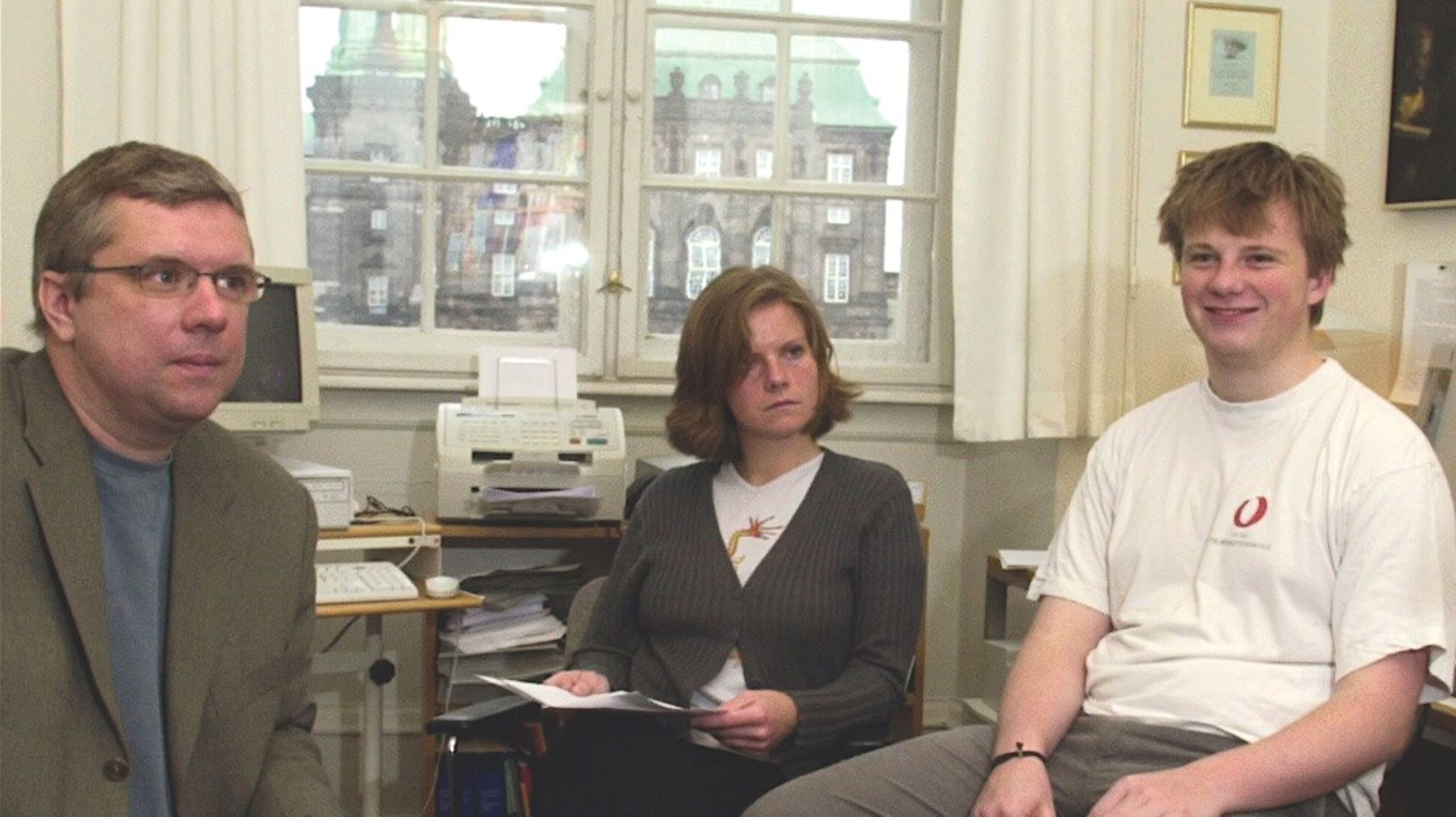 Rasmus Nielsen (th), Eva Mylleager og Michael Kellberg stod bag den første udgave af en kandidattest, som de kaldte&nbsp;"13 rigtige" som i en tipskupon.
