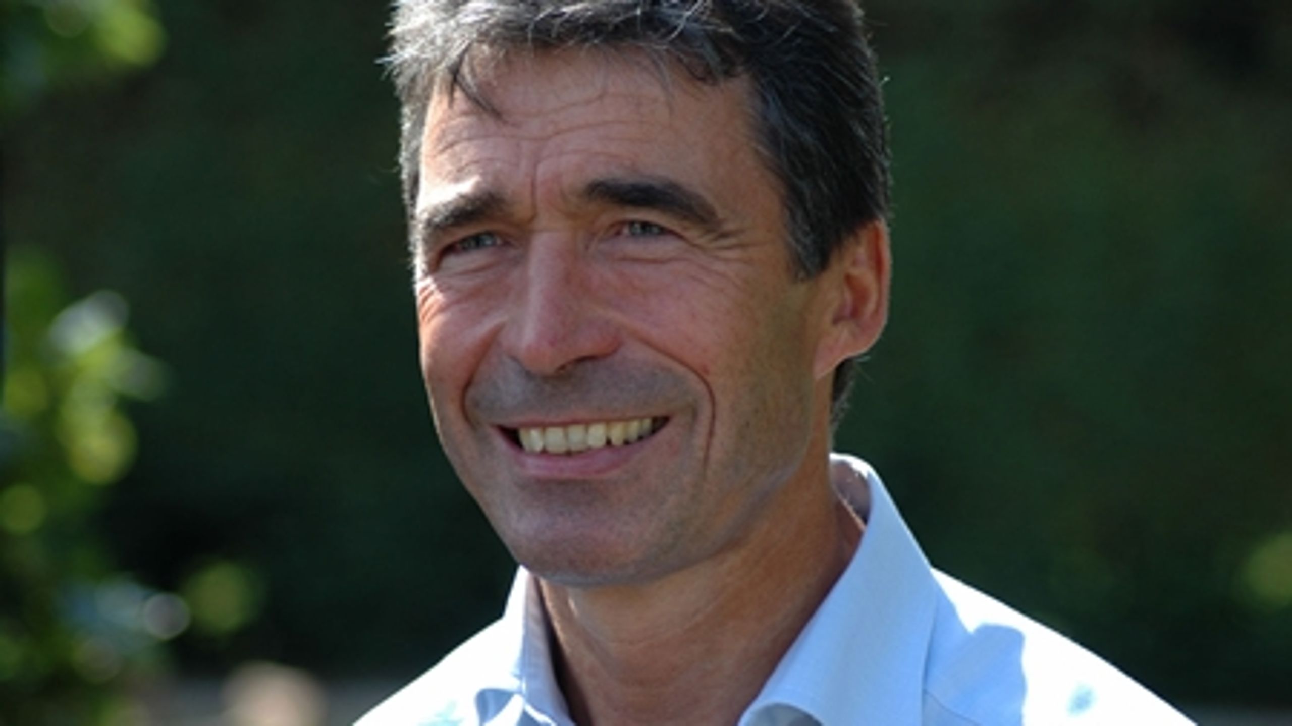 Statsministeren får ikke stående ovationer med på vejen efter sin åbningstale. Her fotograferet ved en anden lejlighed.