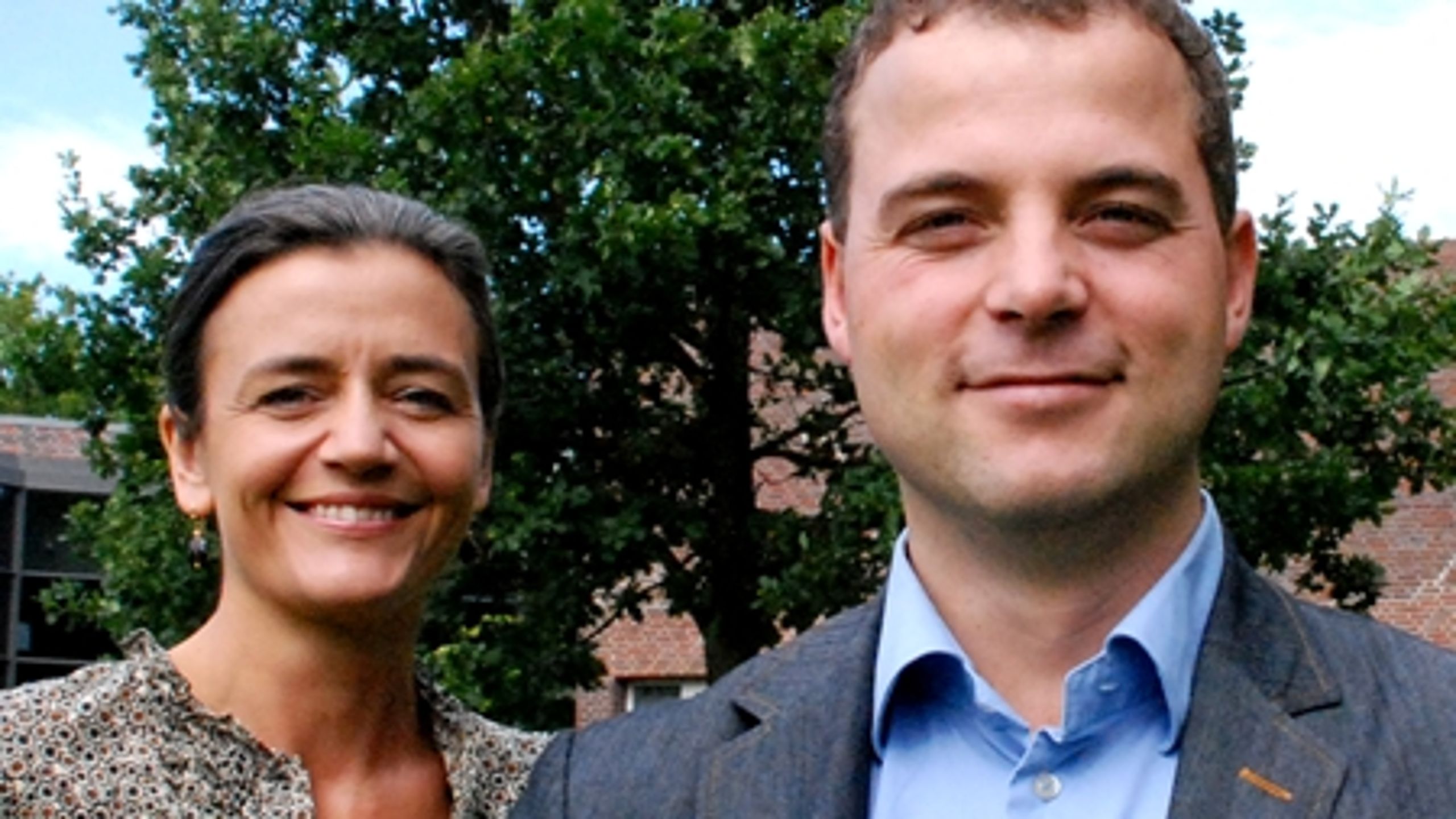 Margrethe Vestager og hendes tro væbner, gruppens næstformand Morten Østergaard, risikerer at komme i mindretal om partiets linje ved et valg.