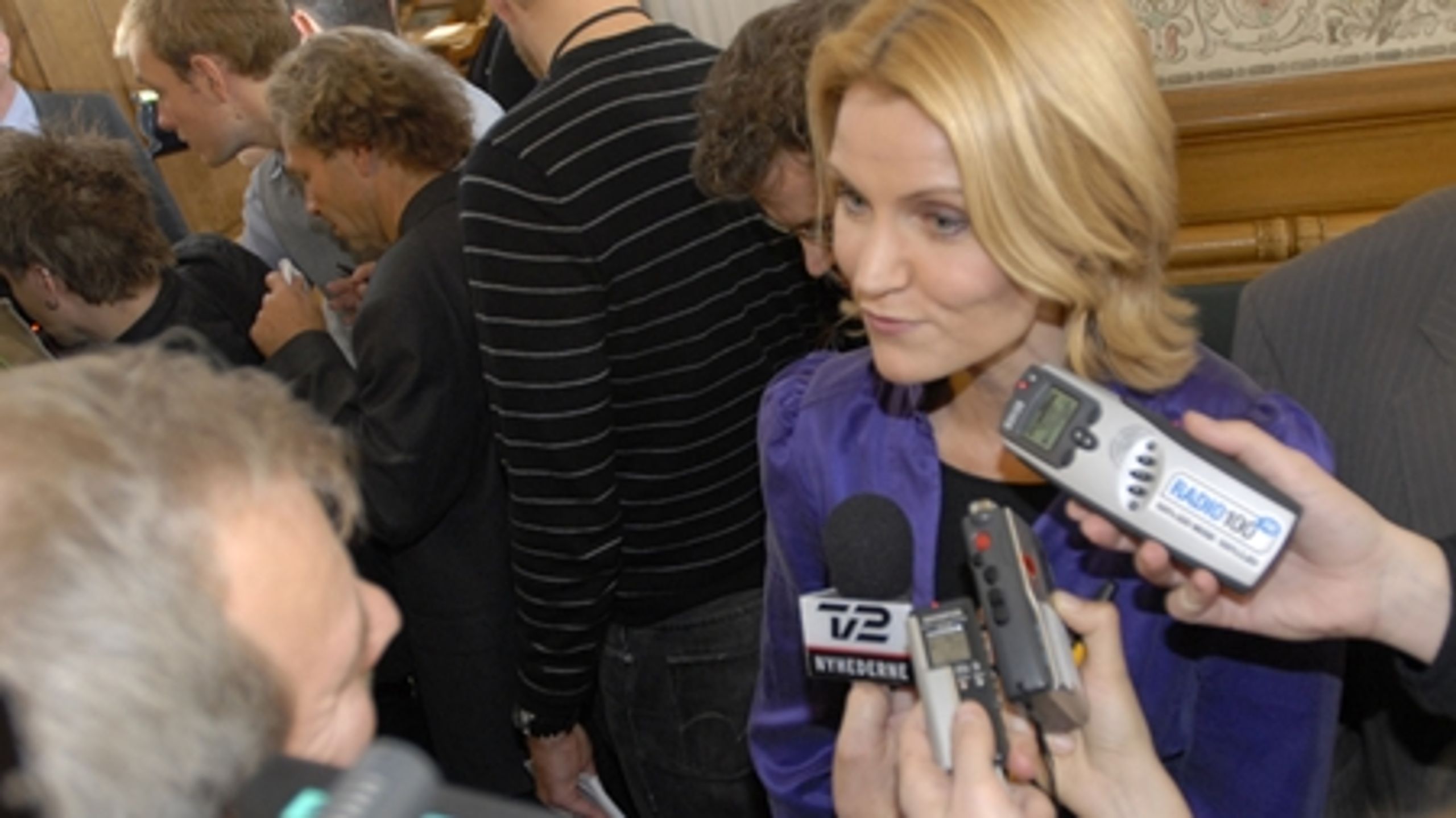 Socialdemokratiets formand Helle Thorning-Schmidt scorer en 5.-plads på listen over folketingsmedlemmernes medieomtale. Men der er langt ned til de øvrige S-folketingsmedlemmer.