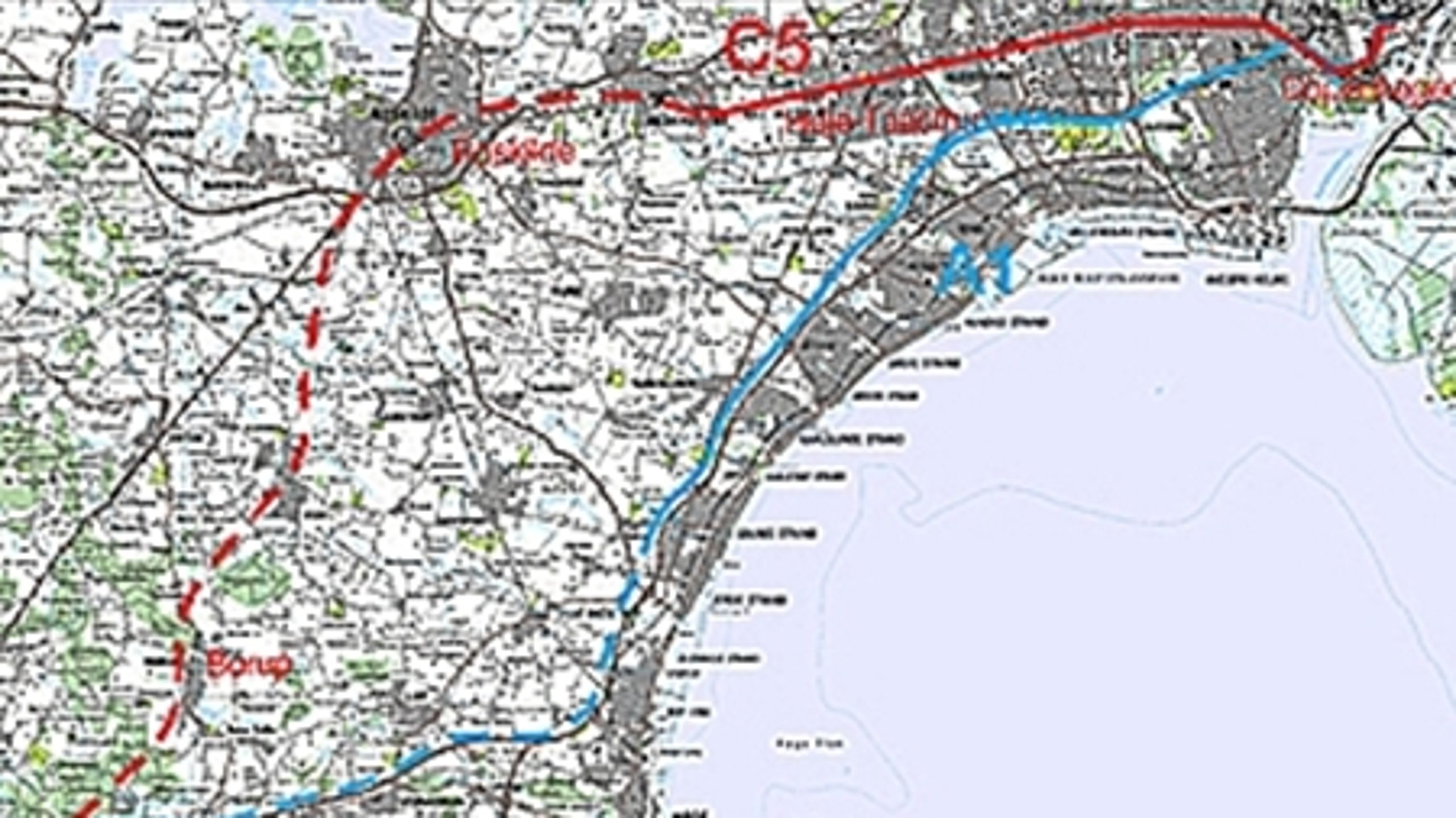 De to baneløsninger, der er i spil mellem København og Ringsted skal nu visualiseres