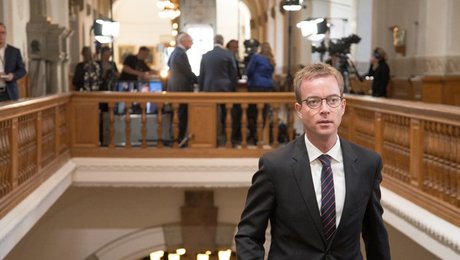 Esben Lundes rejsehold besøger oversvømmelsestruede kommuner