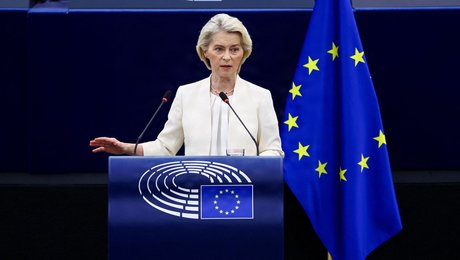 Von der Leyen: "Vores velstand og sikkerhed afhænger af, hvordan vi håndterer klimaforandringer og kunstig intelligens"