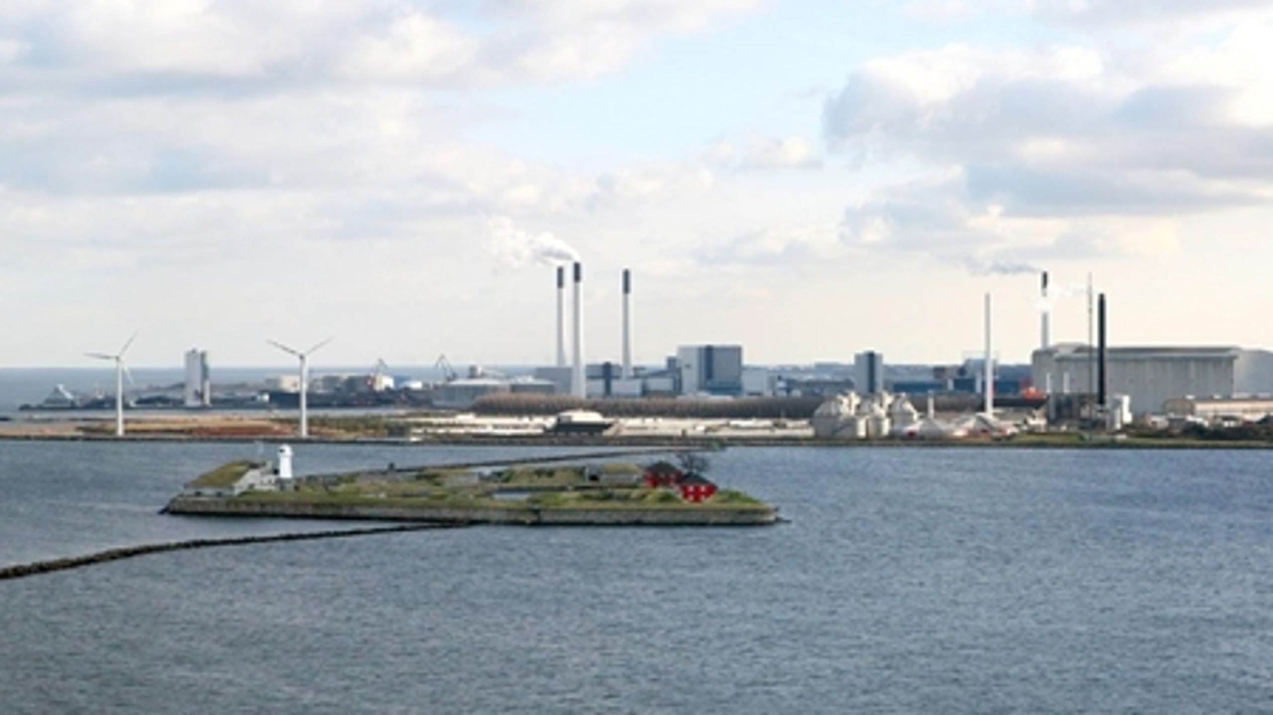 Billedet fra rapporten "Varmeplan Danmark 2010" skal som et eksempel på fremtidens fleksible energisystem illustrere bæredygtig byudvikling inden for energiområdet.