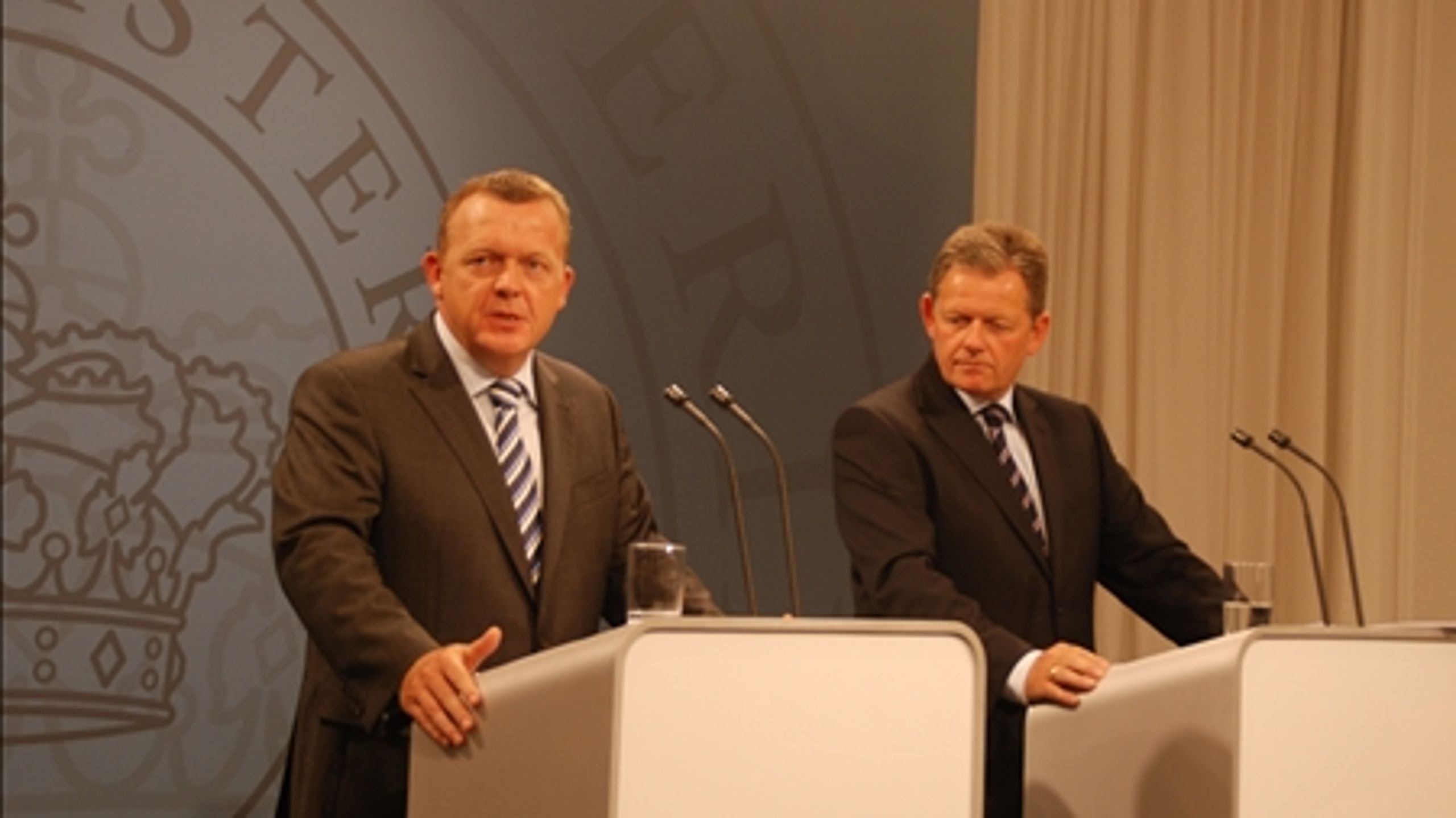 Flere praktikpladser er en del af den vækstplan, som statsminister Lars Løkke Rasmussen (V) og justitsminister Lars Barfoed (K) har fremlagt.  