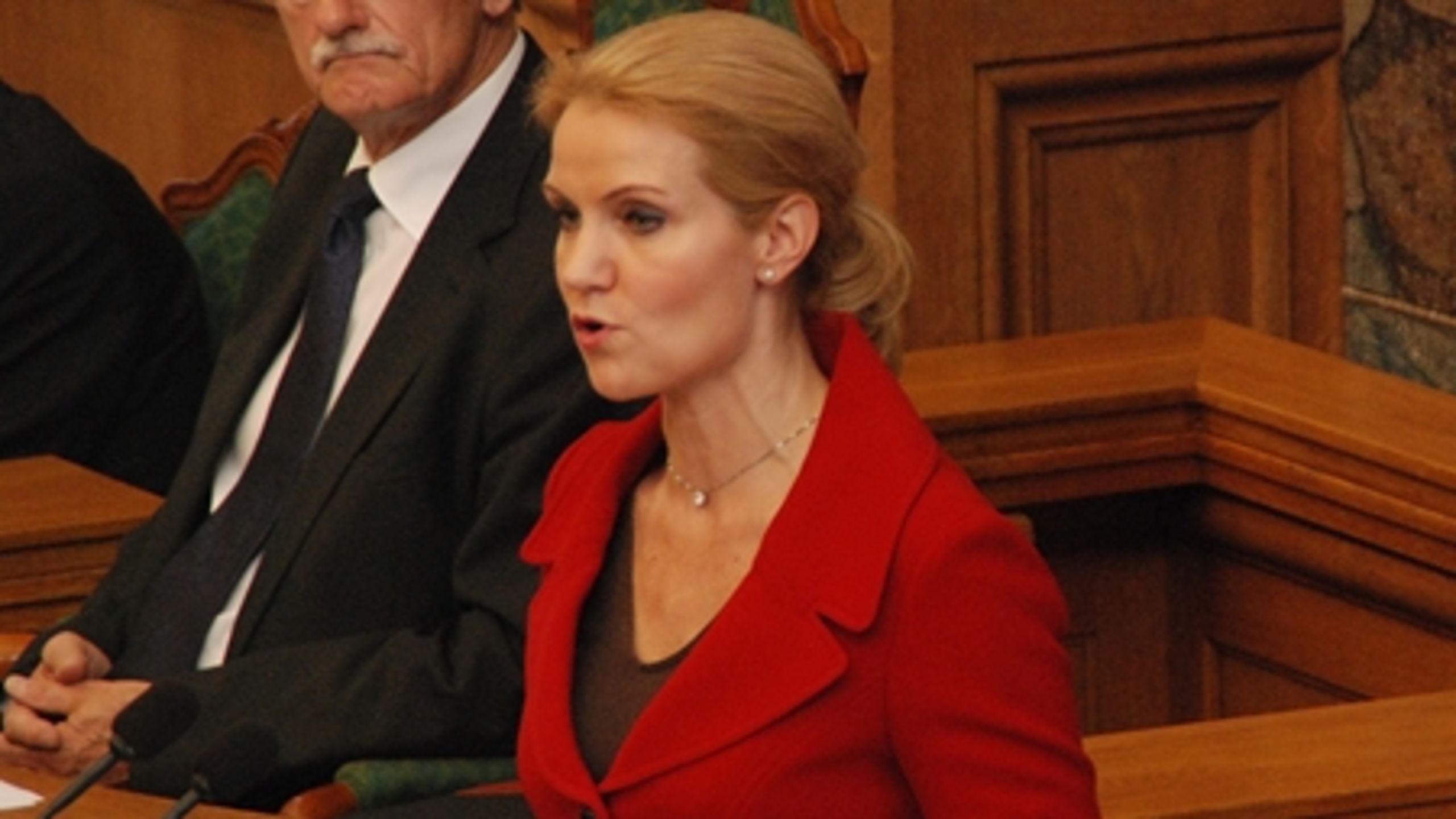 Helle Thorning- Schmidt taler ved Folketingets åbning. 
