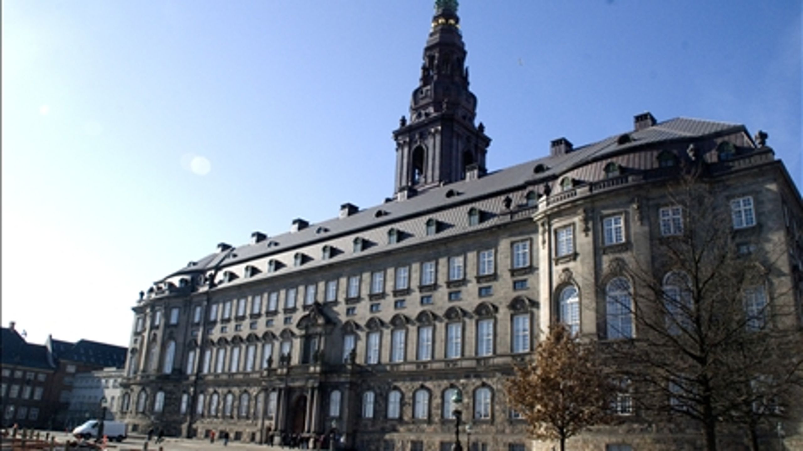 Landstingssalen på Christiansborg udgjorde rammen for OPP-konferencen, hvor optimistiske oplægsholdere indfandt sig. (Foto: Kristoffer Hecquet/Altinget.dk)