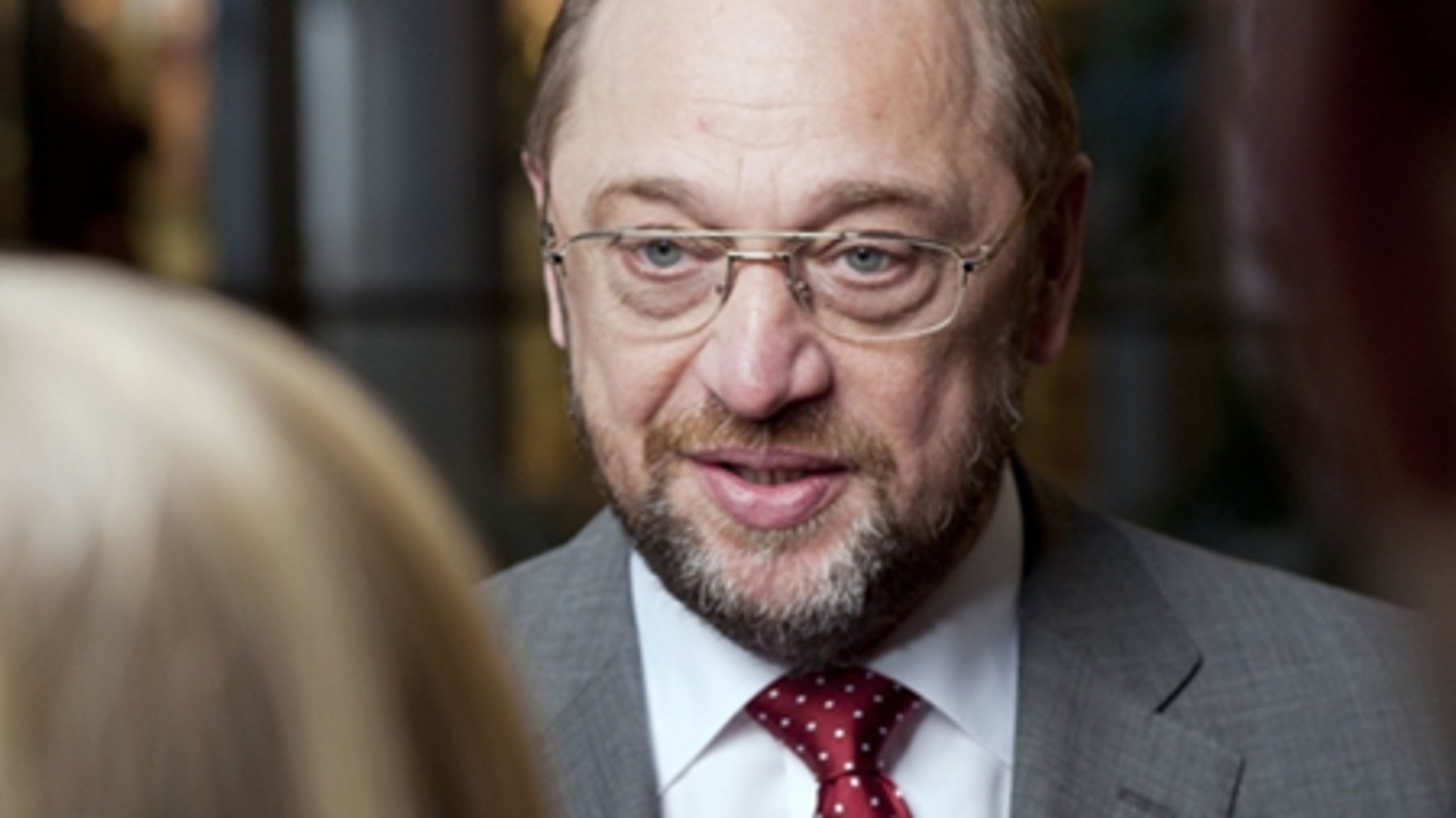 Socialdemokratiske Martin Schulz er i øjeblikket Europa-Parlamentets formand. Han overtog posten fra konservative Jerzy Buzek midt i valgperioden.