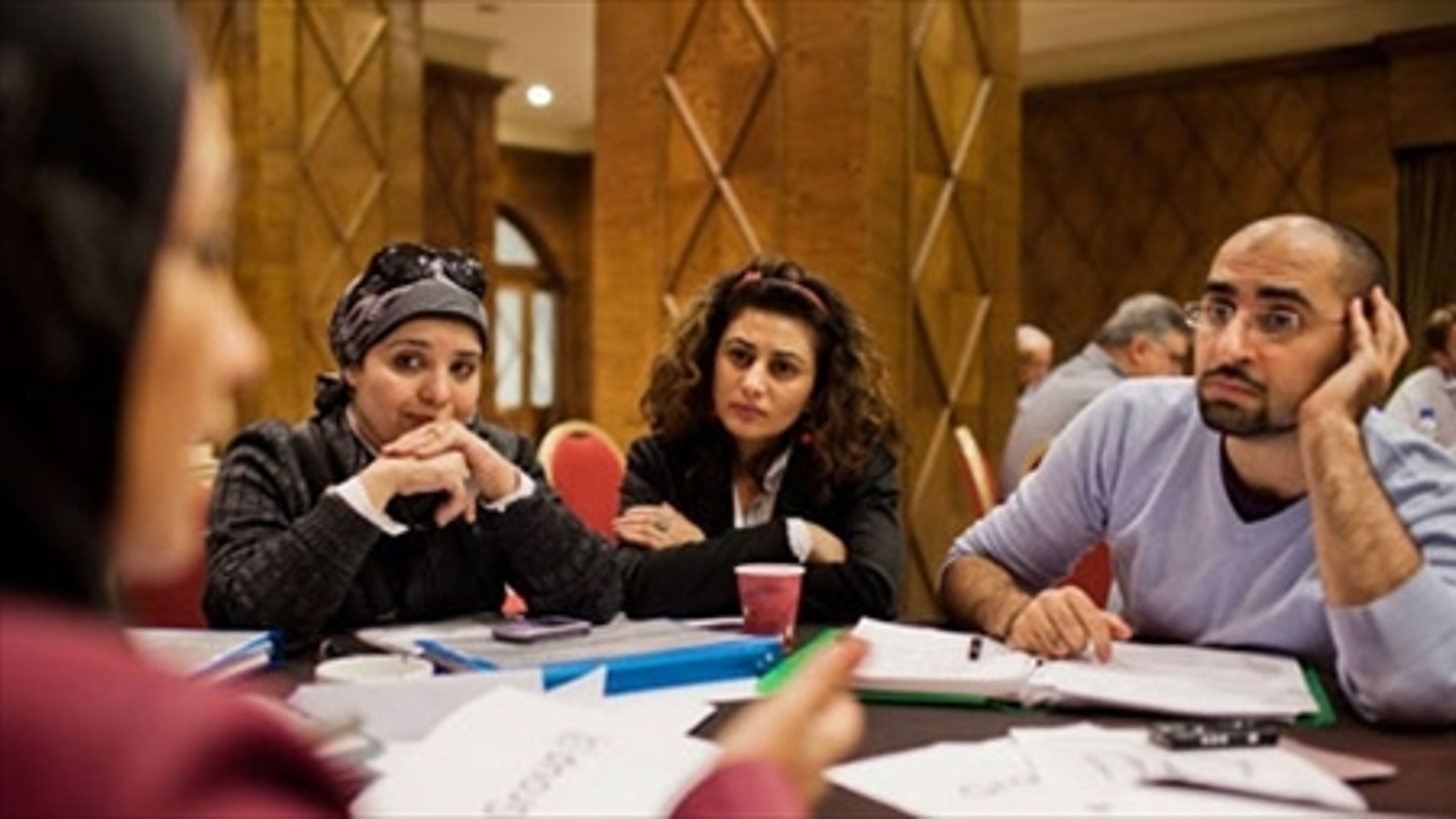Dialog er et nøgleord i danske projekter under Det Arabiske Initiativ. Her er det deltagere i Danmissions dialogprogram.