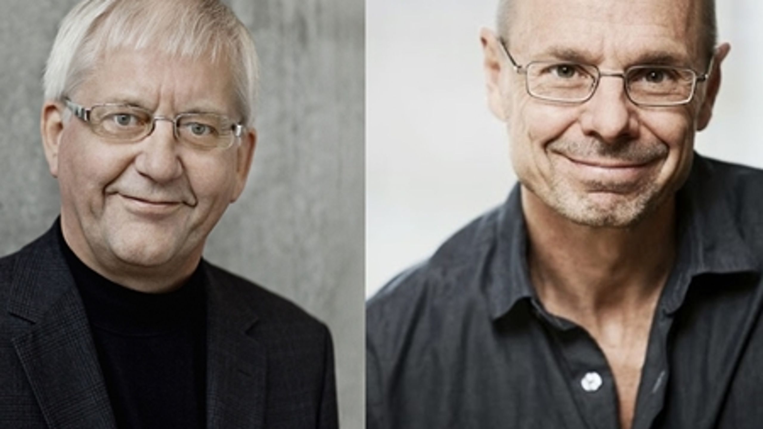 Knud Kristensen, formand for Sind, og Thomas Middelboe, formand for Dansk Psykiatrisk Selskab.