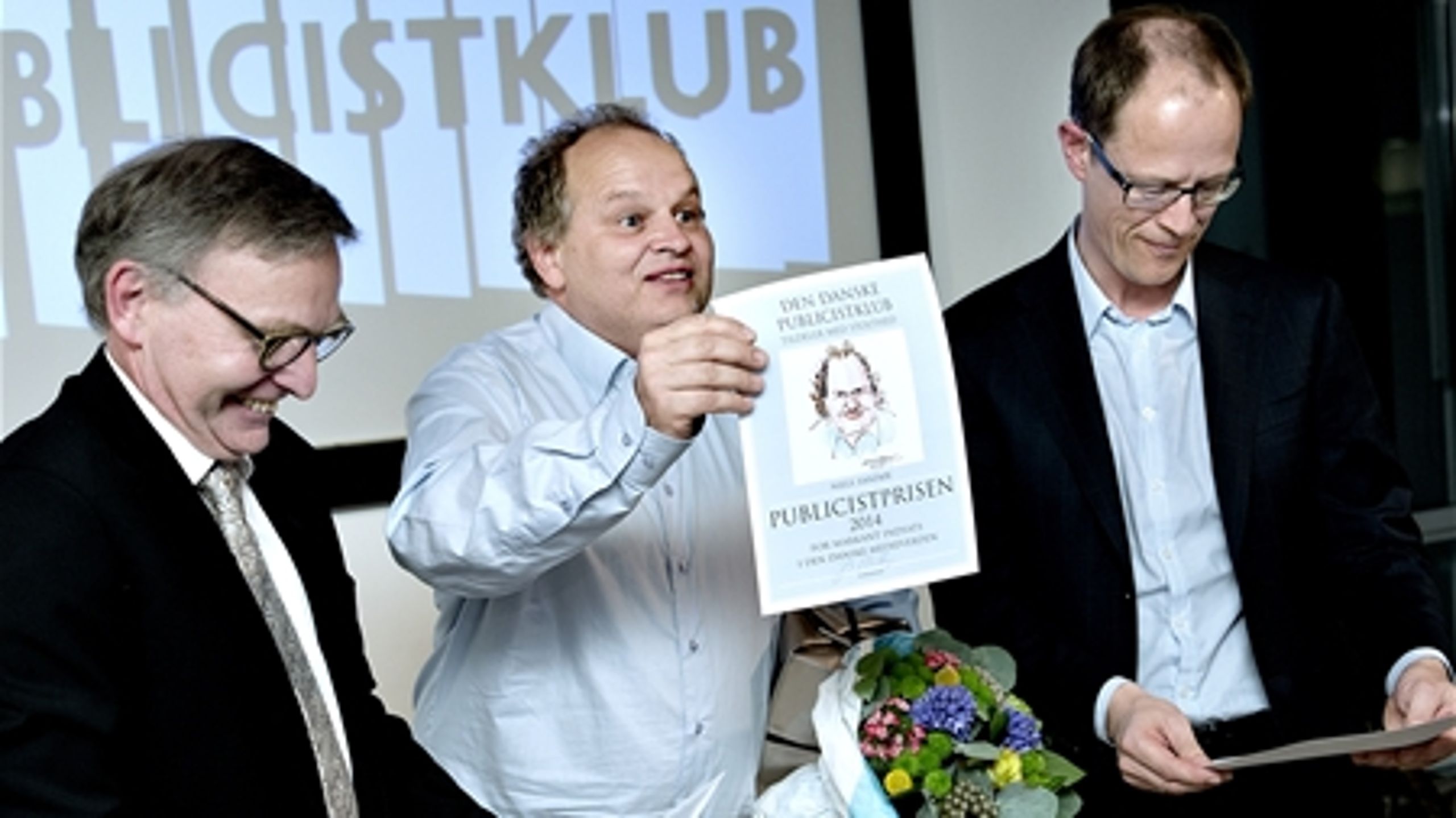 Niels Sandøe og Thomas Svaneborg modtager Publicistprisen.