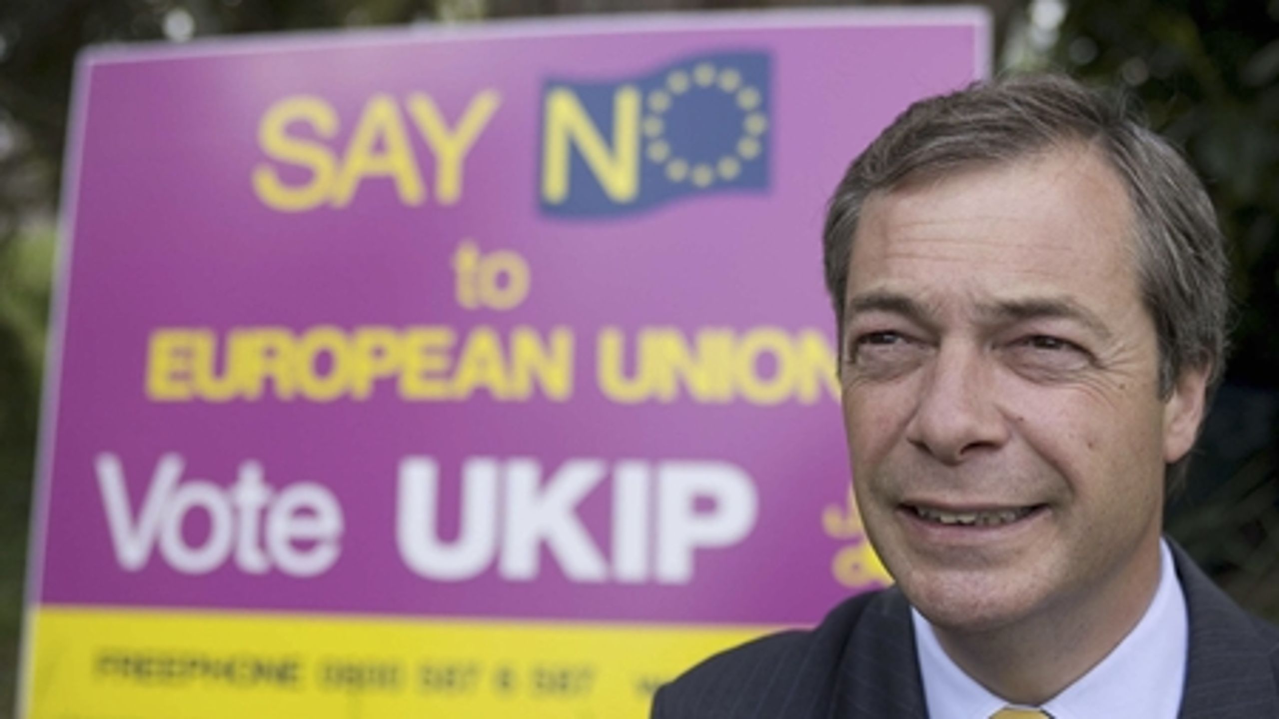 Britiske UKIP med formand Nigel Farage udgør kun en af mange forskellige politiske kræfter, der gik frem ved valget til Europa-Parlamentet.