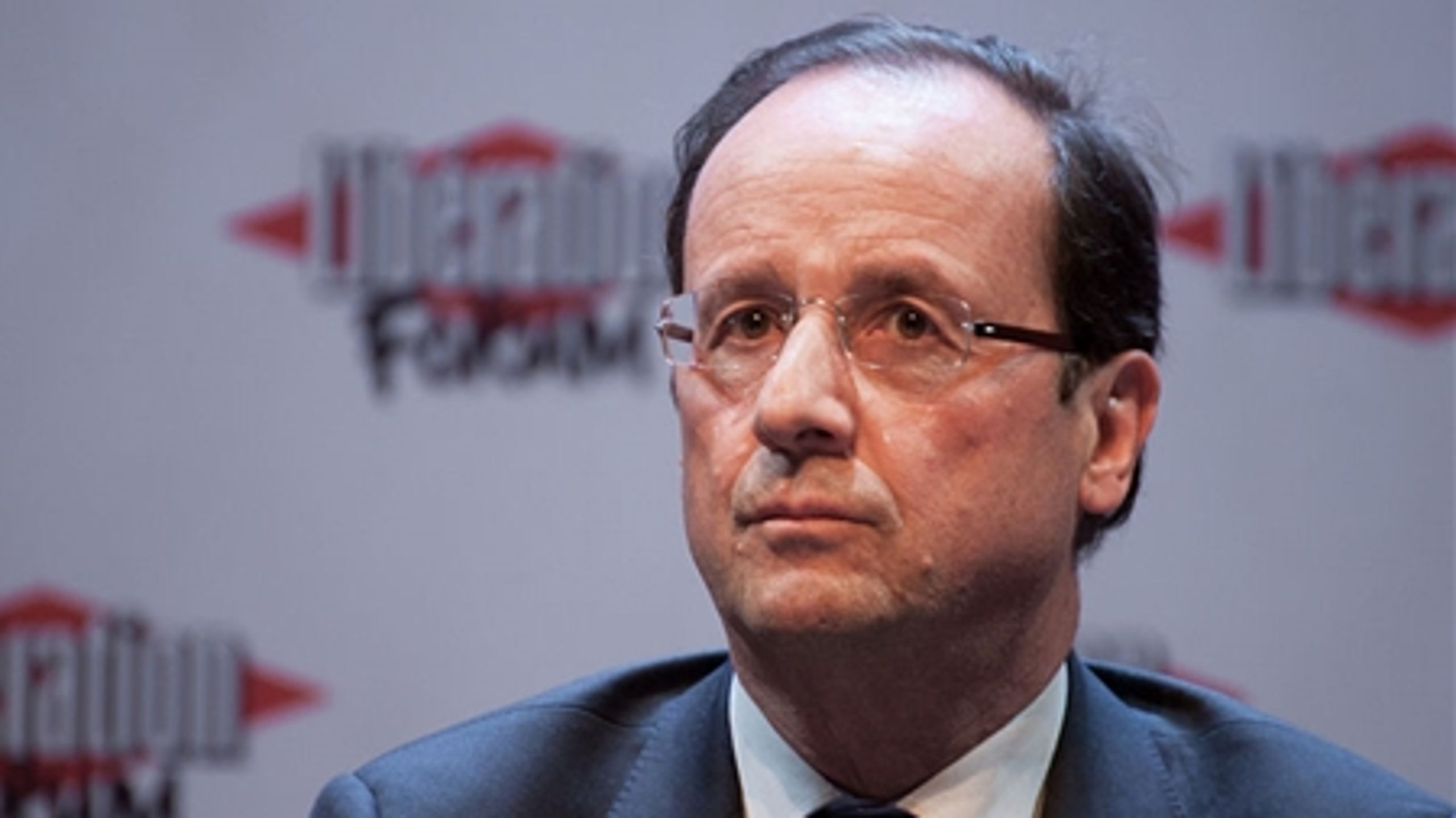 Den franske præsident Hollande
har på linje med Thorning skuffet sine vælgere fælt. Hollandes popularitet ligger på linje med den danske statsministers. (Foto: Wikimedia Commons)
