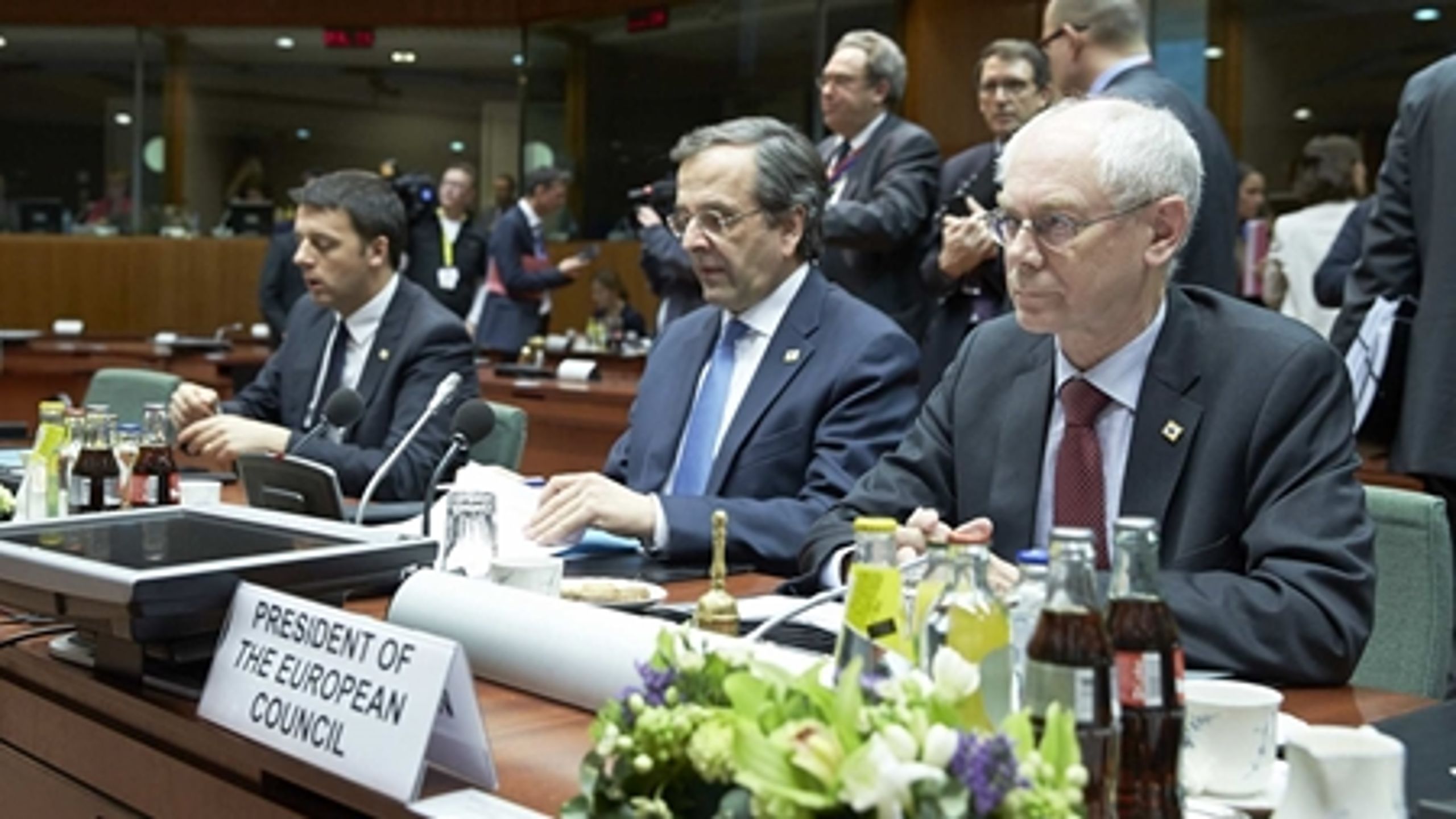 Den nye formand for Det Europæiske Råd overtager pladsen som mægler mellem EU's stats- og regeringschefer efter belgieren Herman Van Rompuy (t.h).