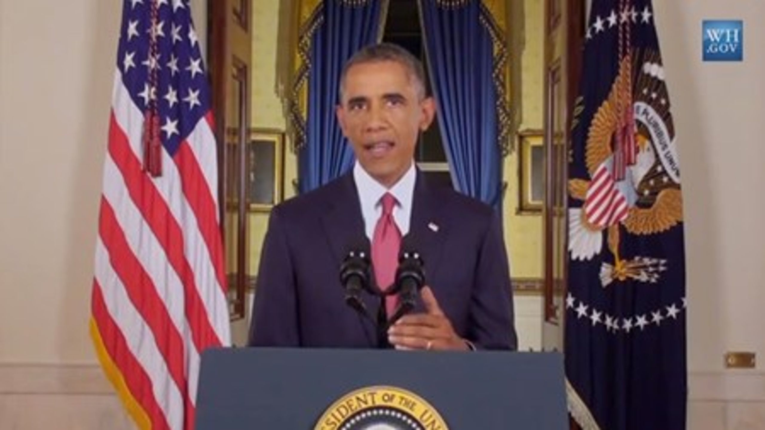 <br>Barack Obama addresserede torsdag aften amerikanske og internationale tv-seere med en tale om IS<br>