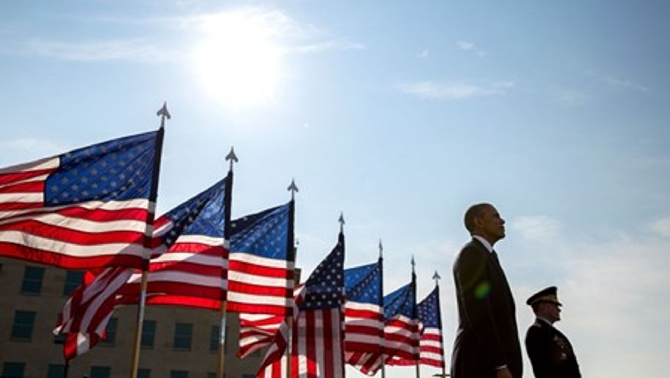 <br>Obama deltager i mindeshøjtideligheden for terrorangrebet den 11. september.<br>
