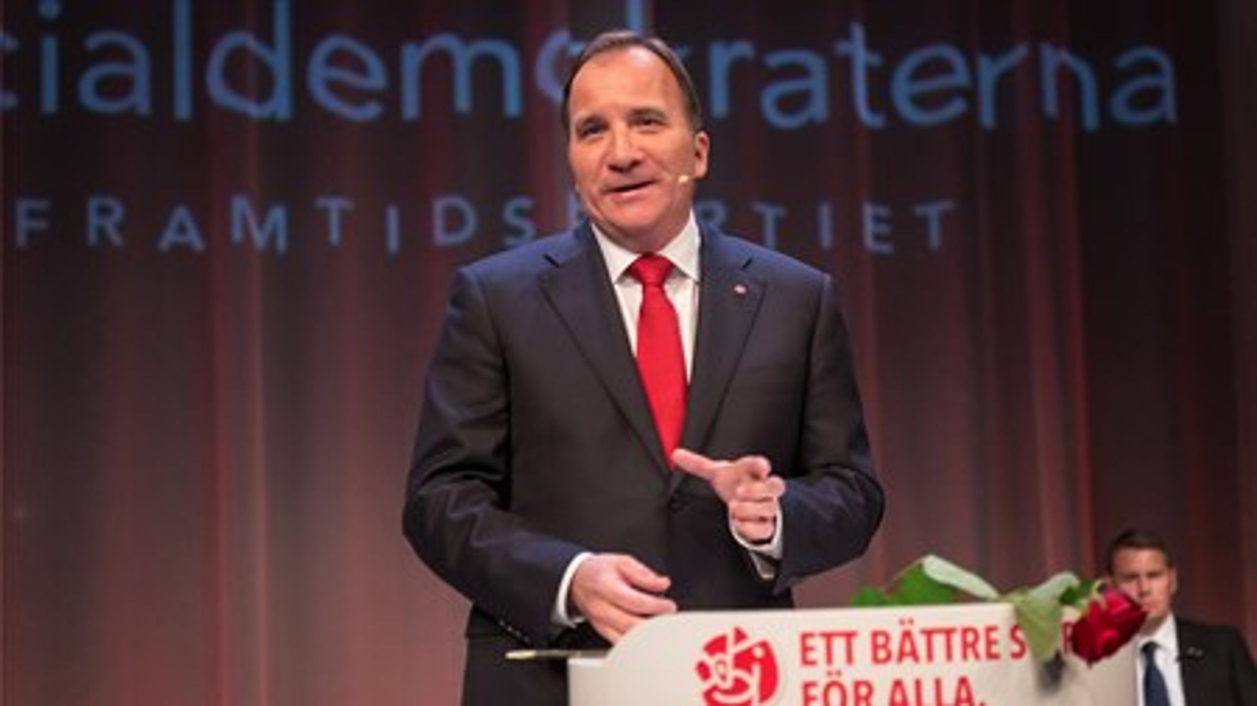 Socialdemokraternas Stefan Löfven bliver efter alt at dømme&nbsp;Sveriges næste statsminister efter valget søndag.&nbsp;