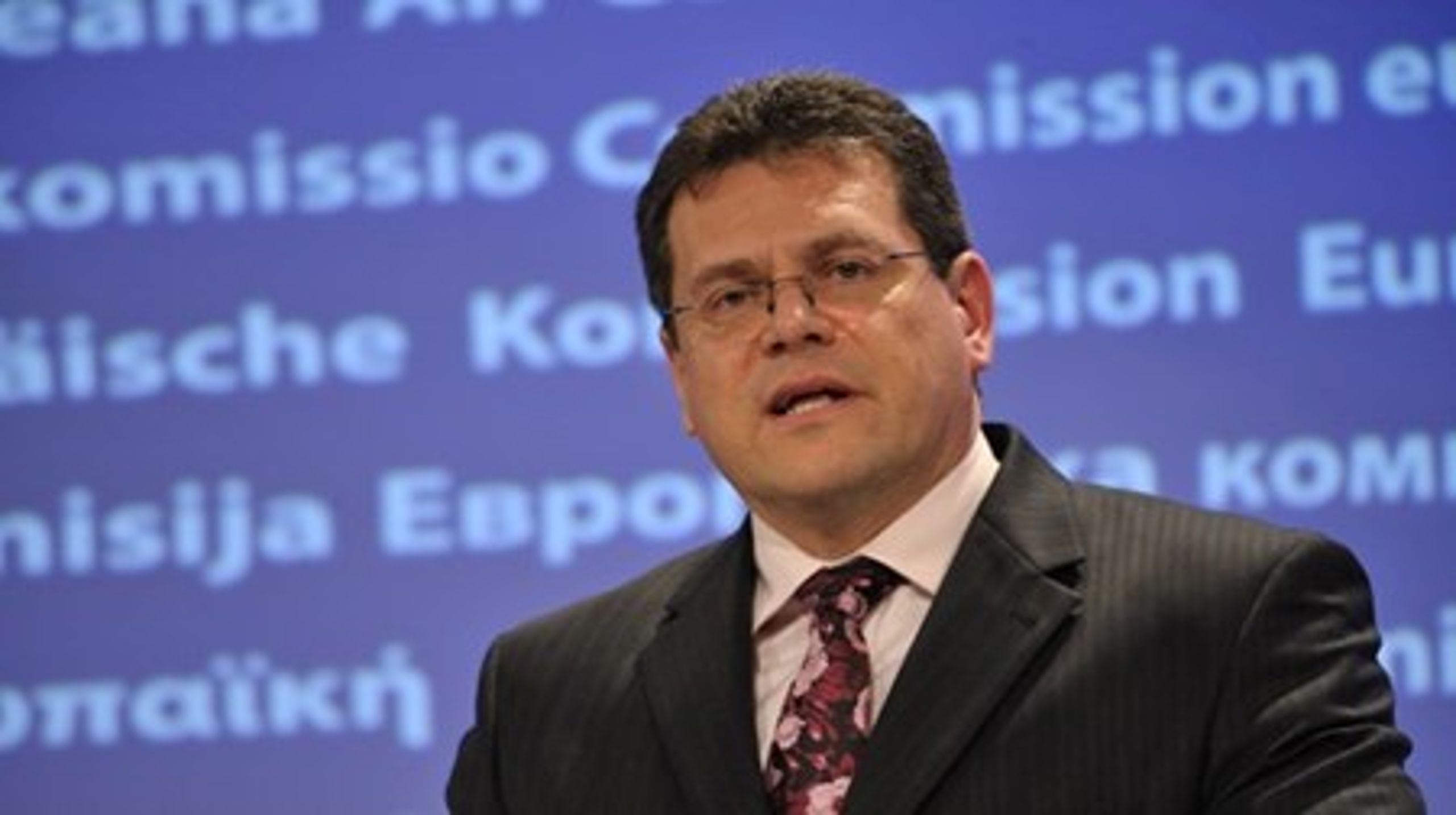 Maros Sefcovic kommer fra posten som EU-kommissær for indre og administrative anliggender.