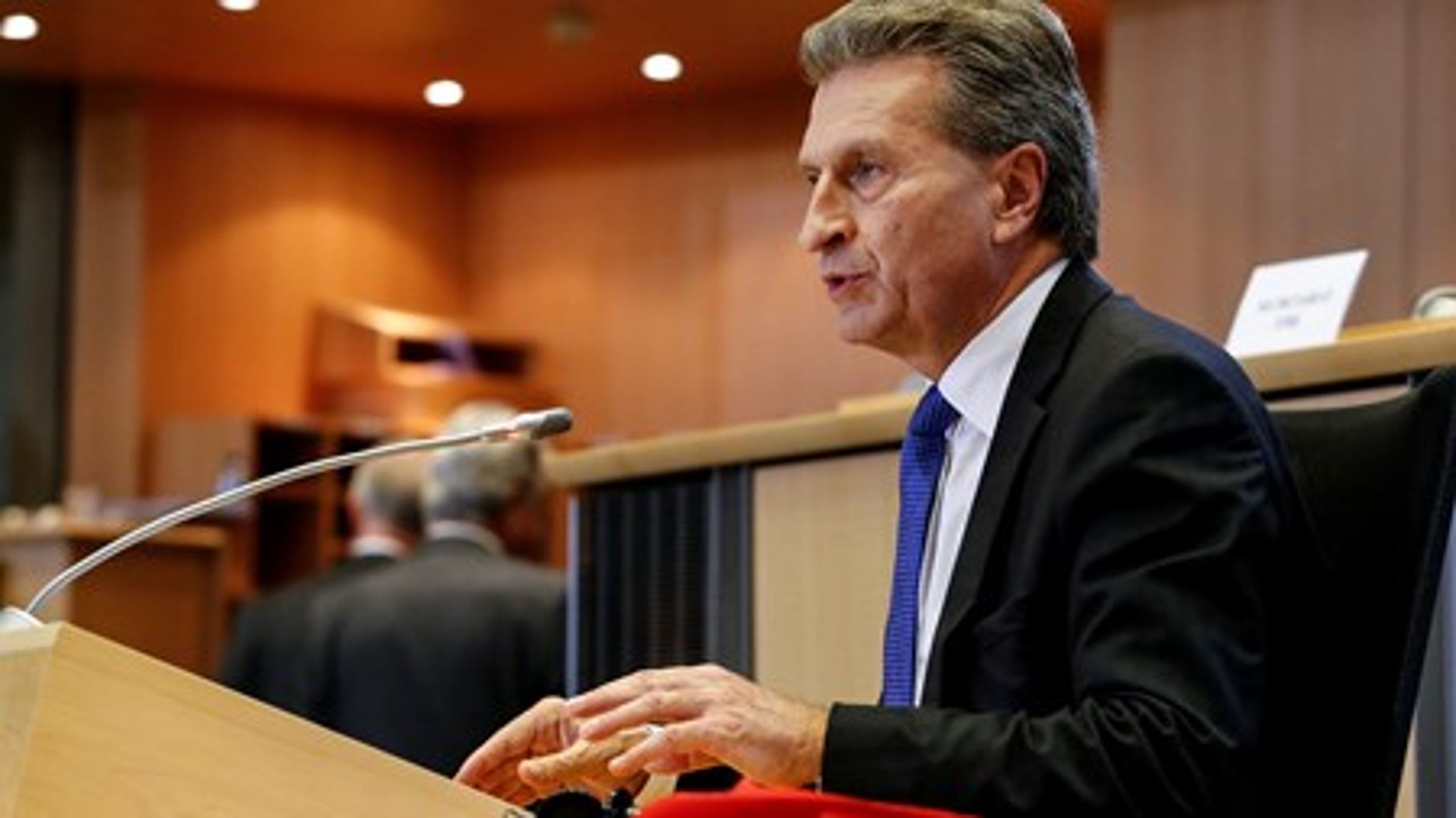 Det bliver EU's nye kommissær for digital økonomi og samfund, tyskeren&nbsp;Günther Oettinger, der fremover skal styre EU's media-program.