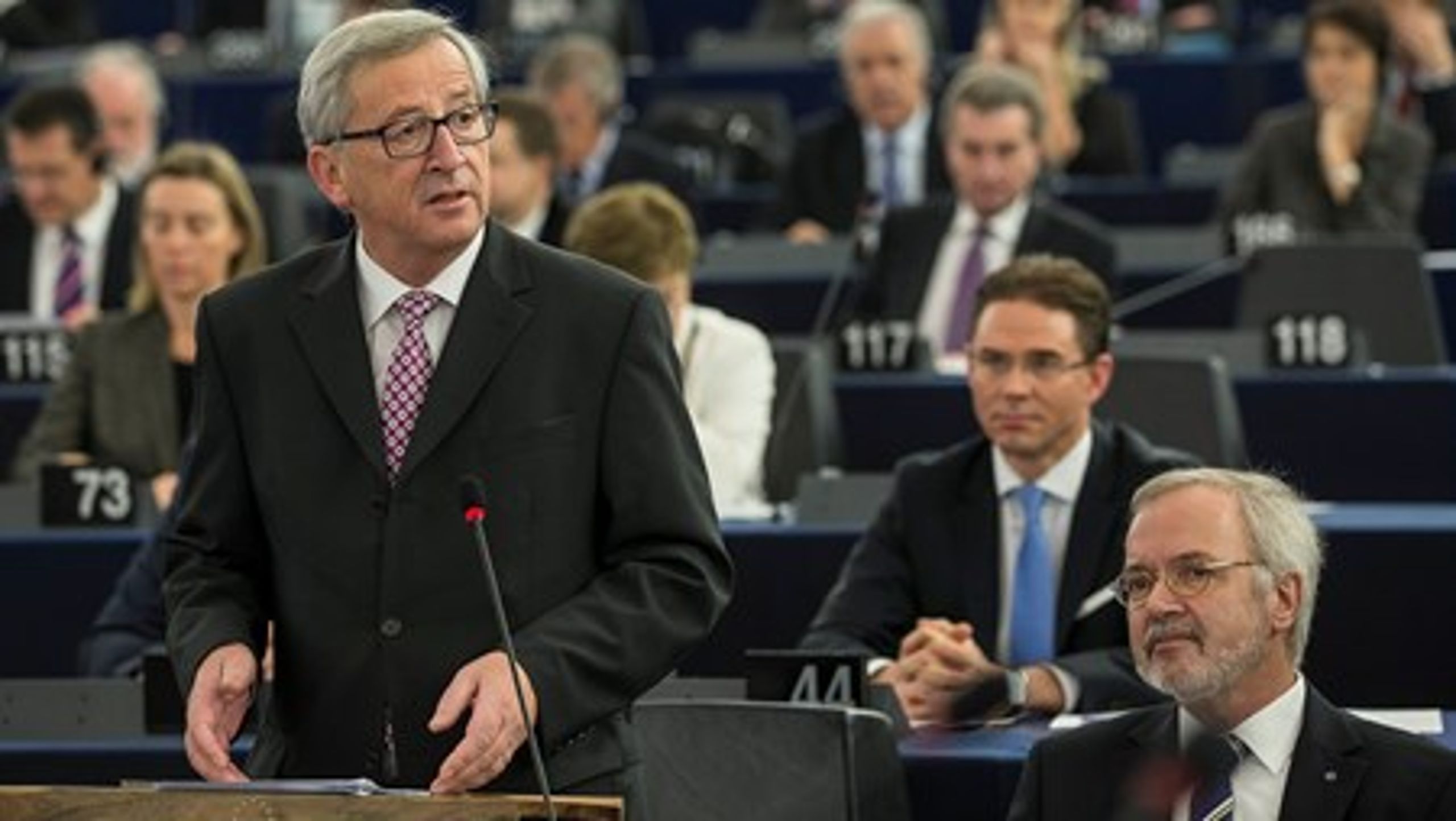 Juncker præsenterede onsdag sin investeringsplan i Europa-Parlamentet.