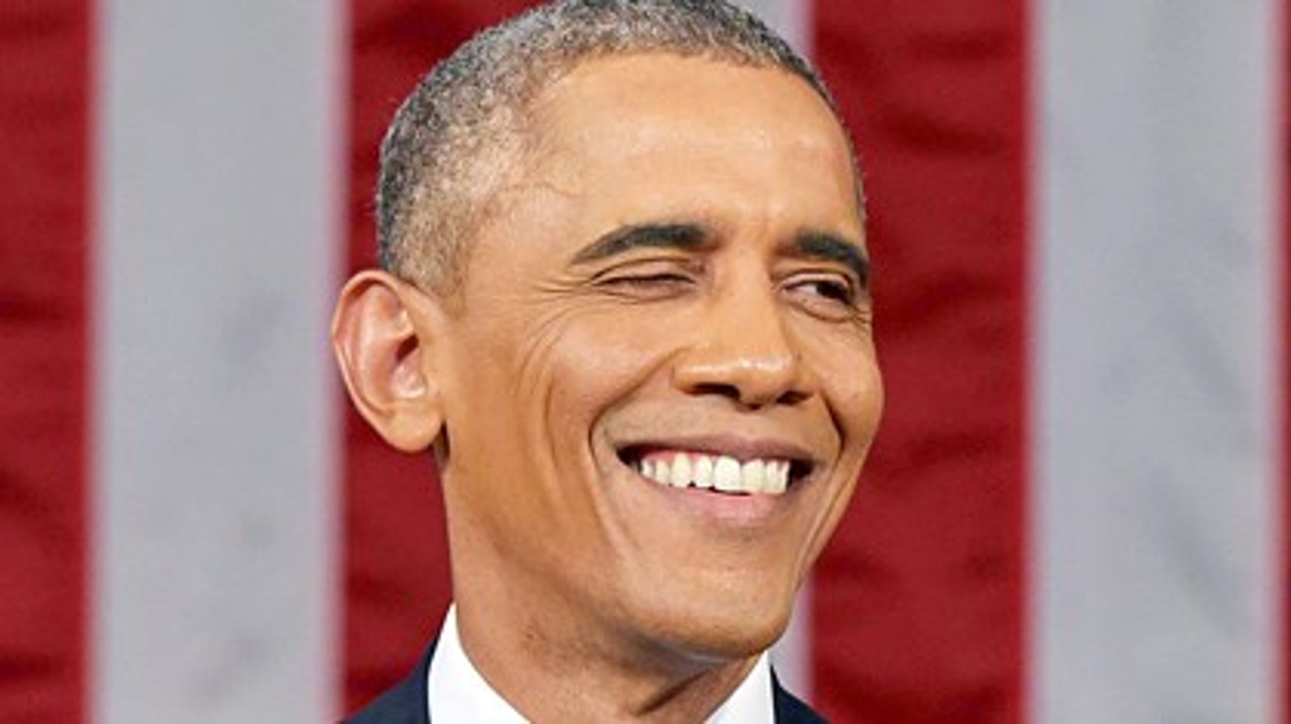 <br>Obama blinkede og improviserede sig gennem talen tirsdag aften, og flere amerikanske medier bemærkede, at han var i topform under talen.<br>
